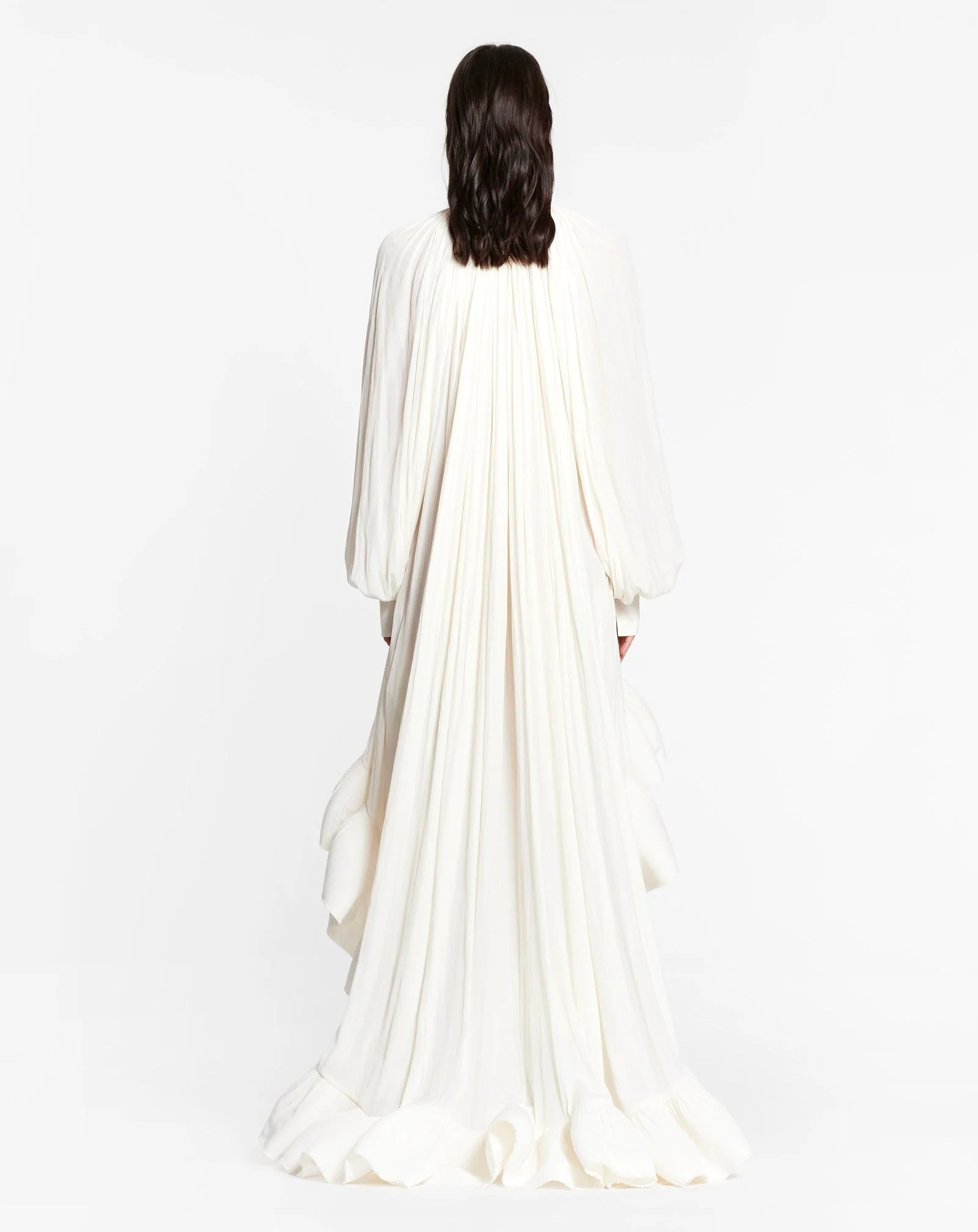 ASYMMETRICAL CHARMEUSE DRESS - Image 4