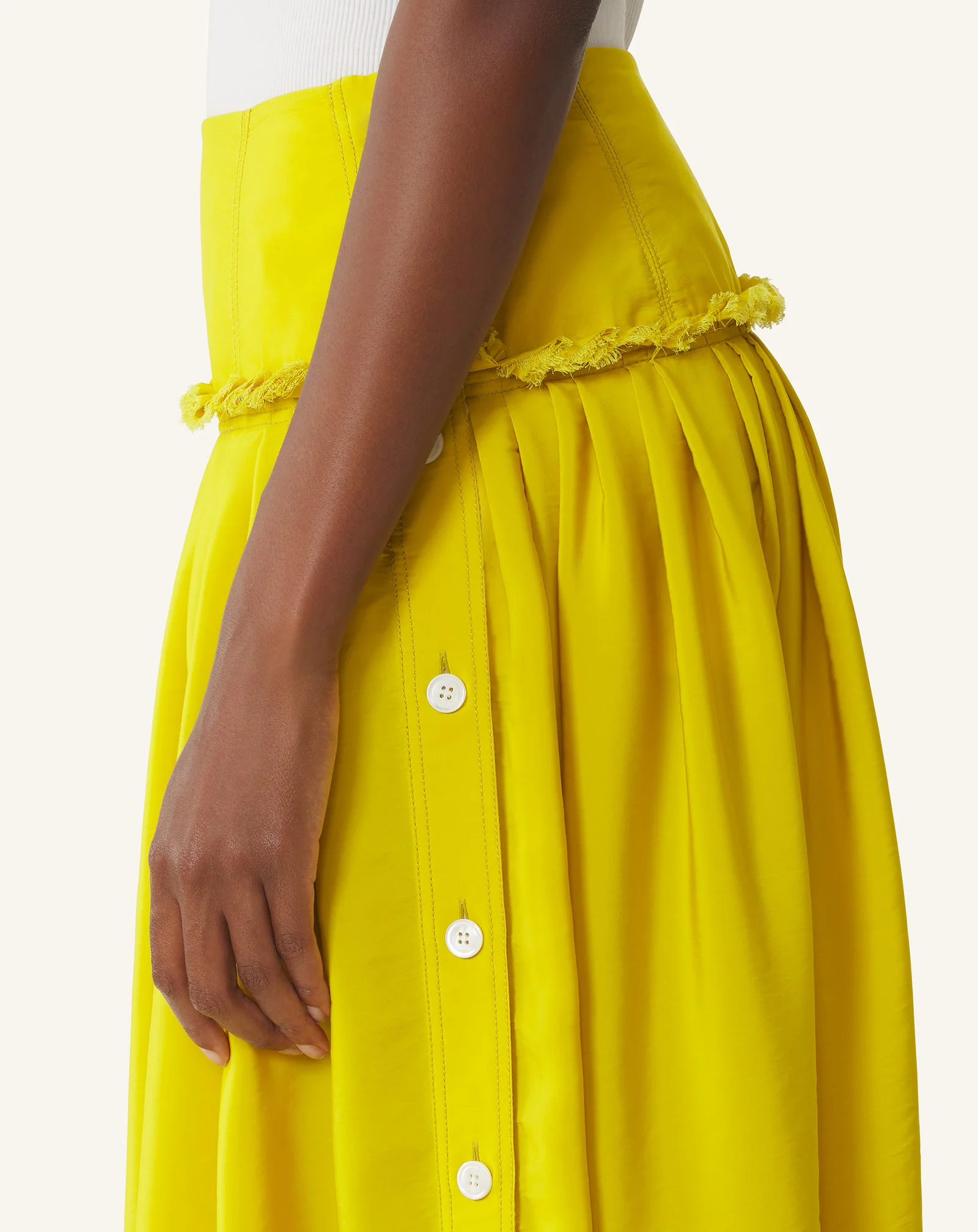 BASQUE SKIRT IN CHARMEUSE - Image 5