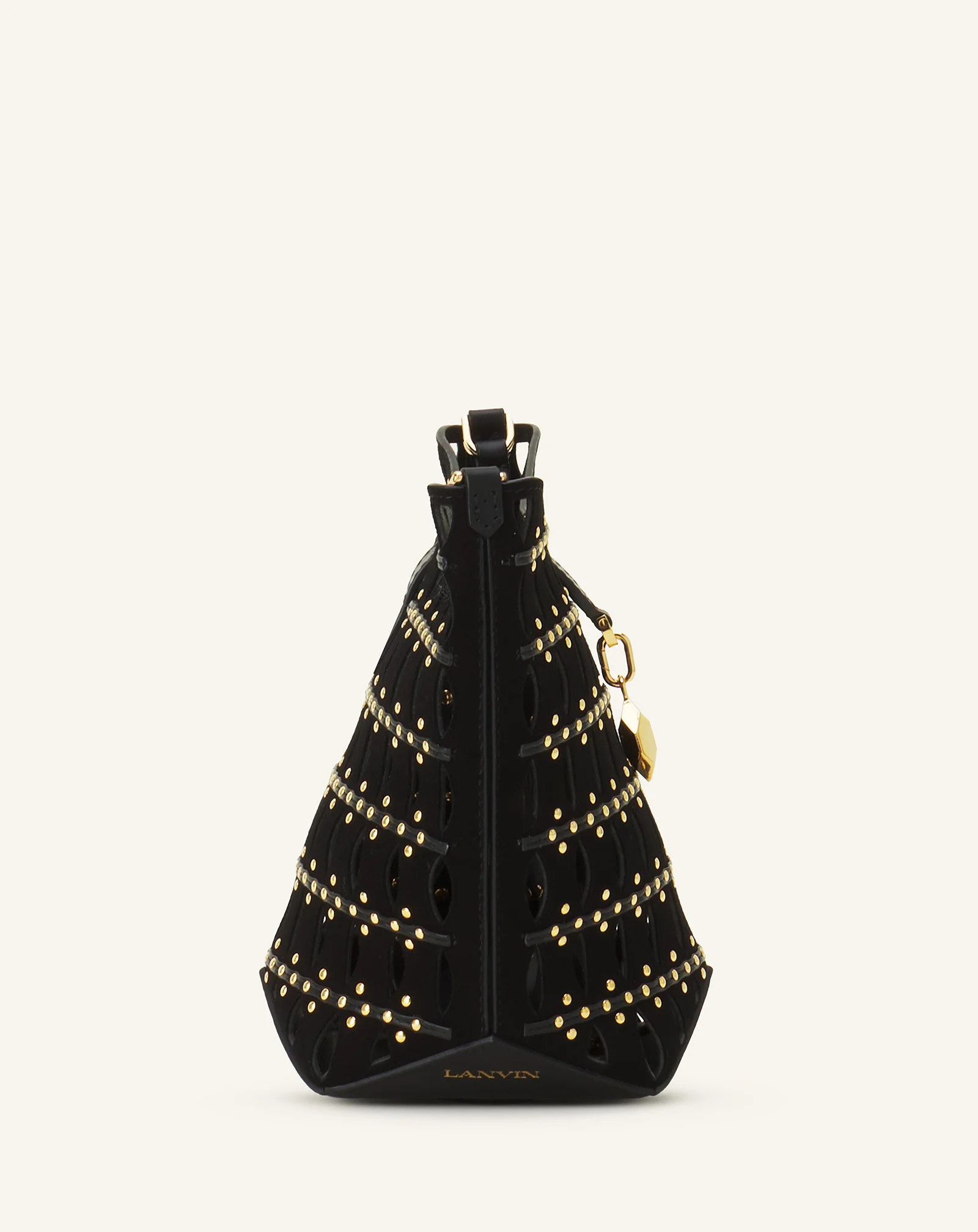 CATCH BY LANVIN NANO BUCKET BAG IN SUEDE - Image 4