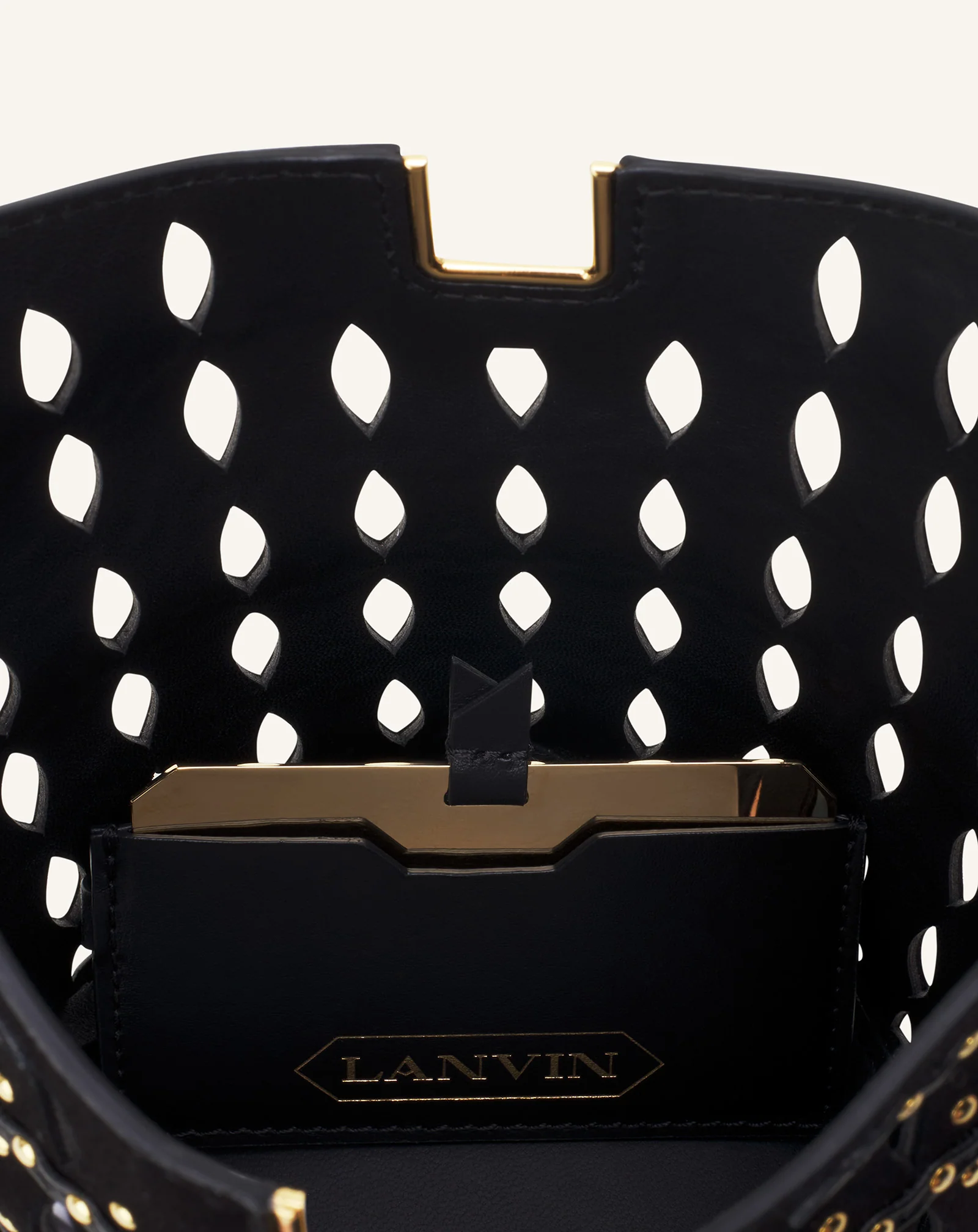 CATCH BY LANVIN NANO BUCKET BAG IN SUEDE - Image 7