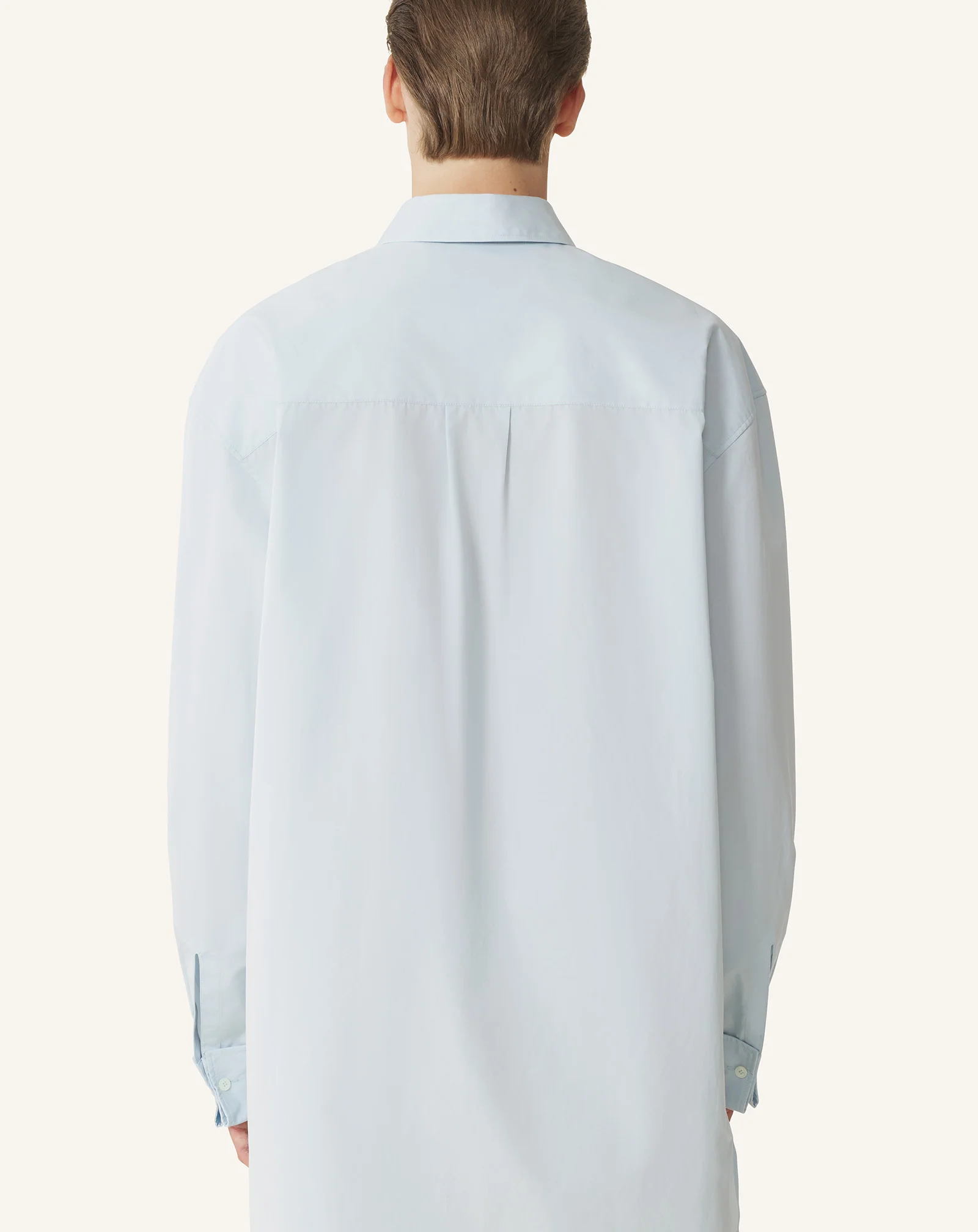 COTTON POPLIN BIB FRONT SHIRT - Image 4