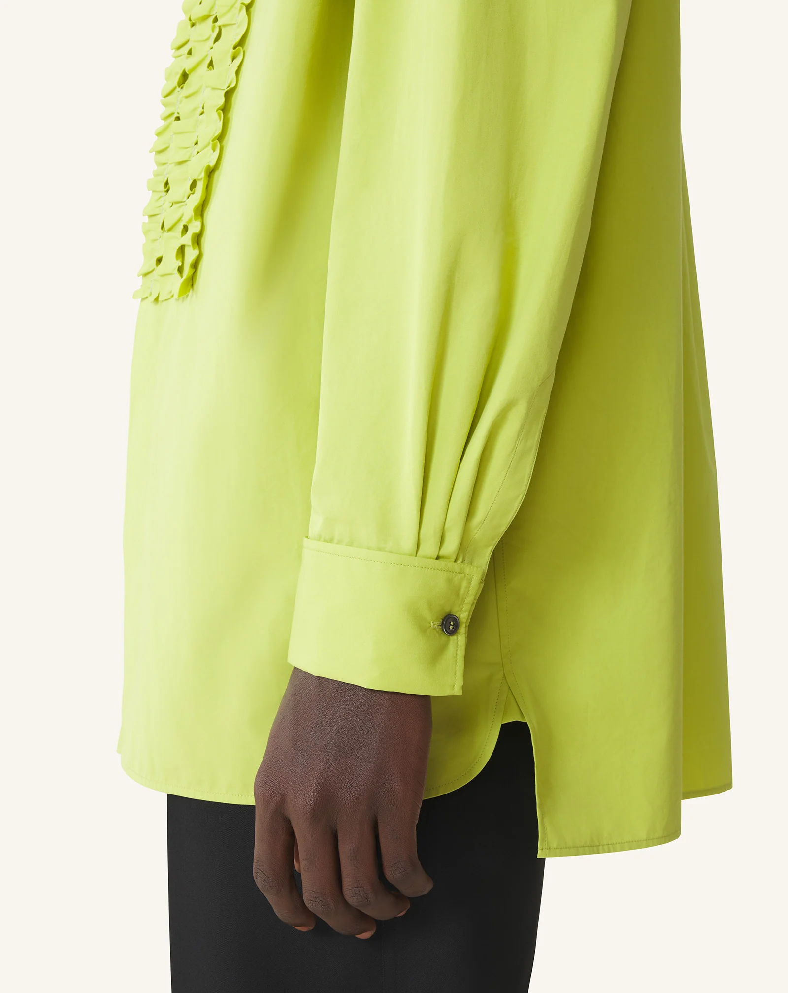 COTTON POPLIN BIB FRONT SHIRT - Image 6