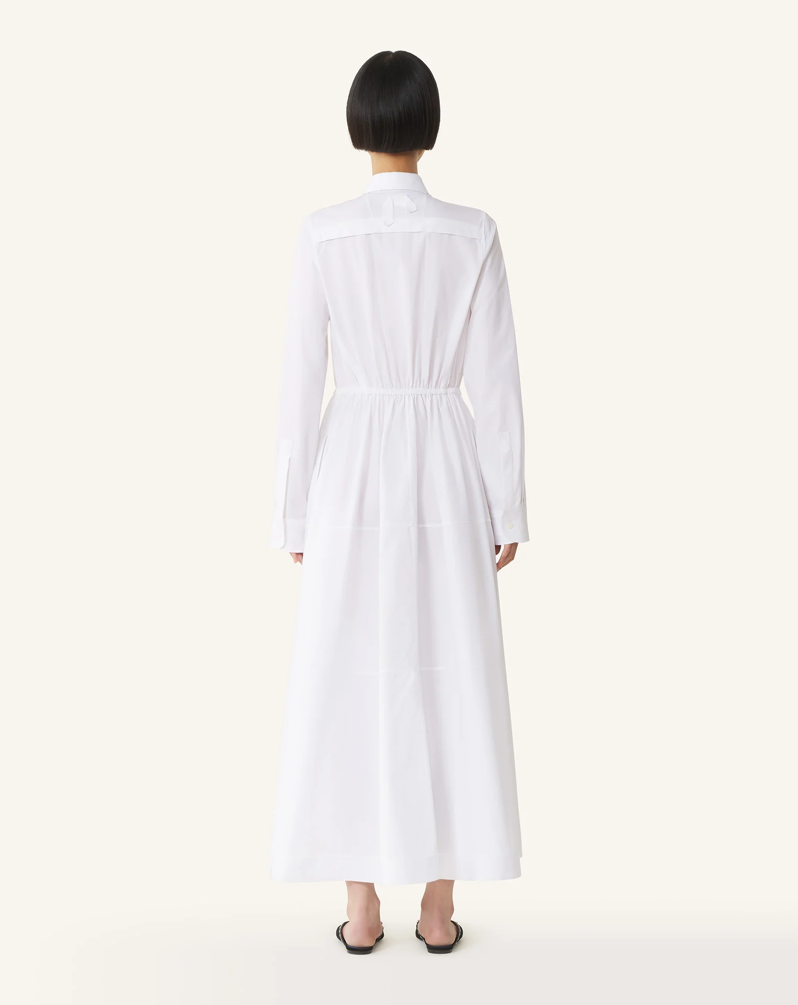 COTTON POPLIN SHIRT DRESS - Image 4