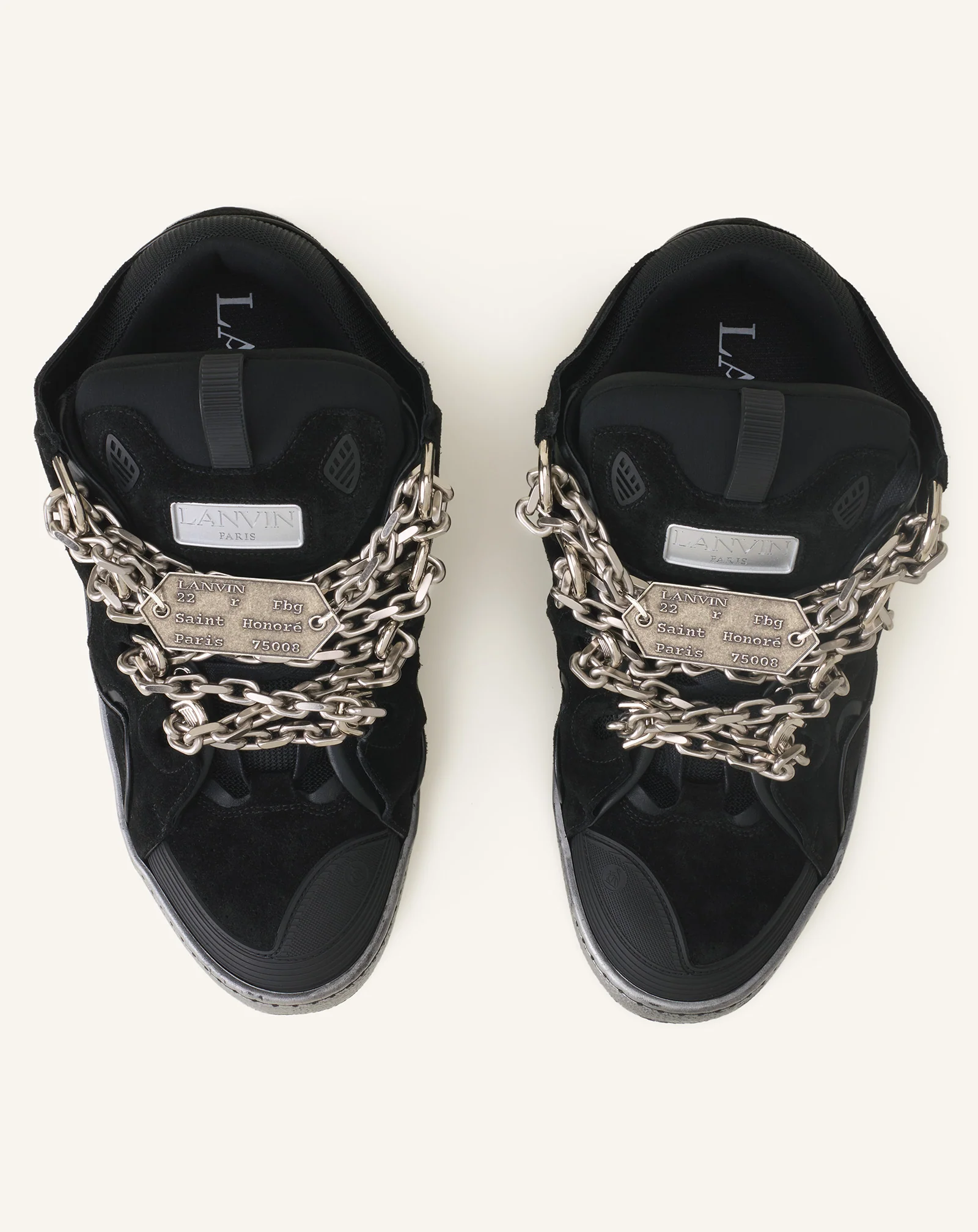 CURB SNEAKERS ID CHAIN IN SUEDE - Image 4