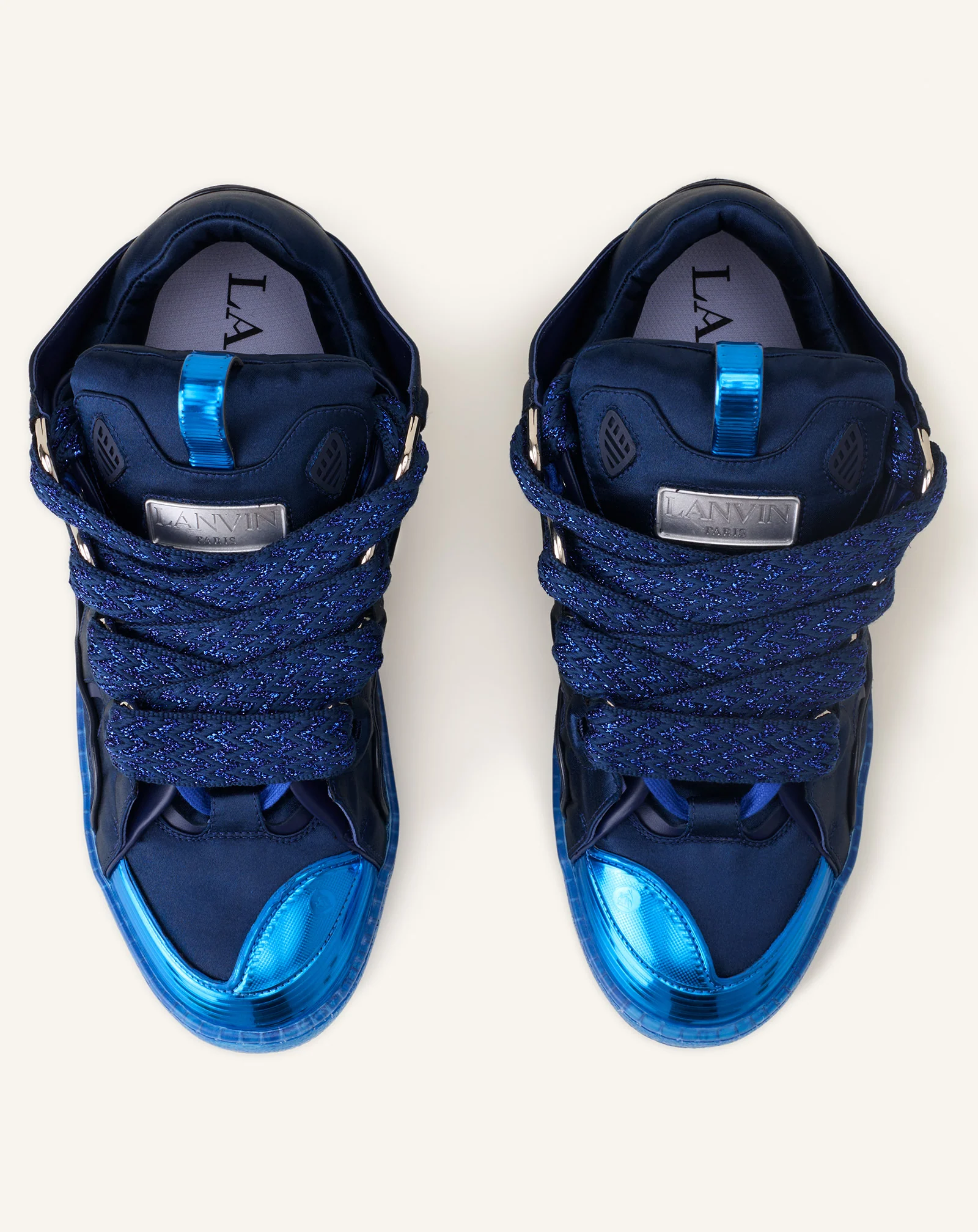 CURB SNEAKERS IN SATIN - Image 4