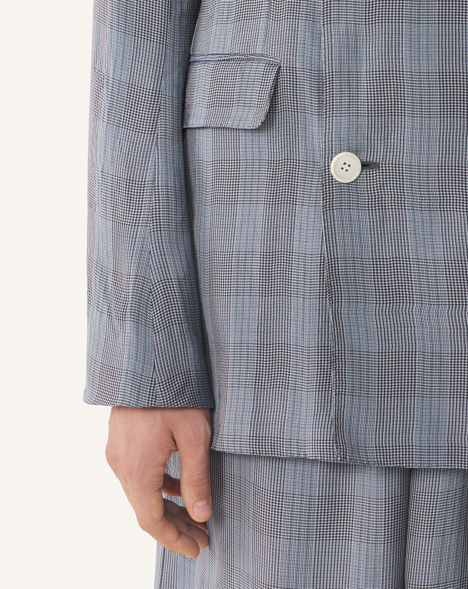 DOUBLE-BREASTED JACKET IN VISCOSE - Image 6