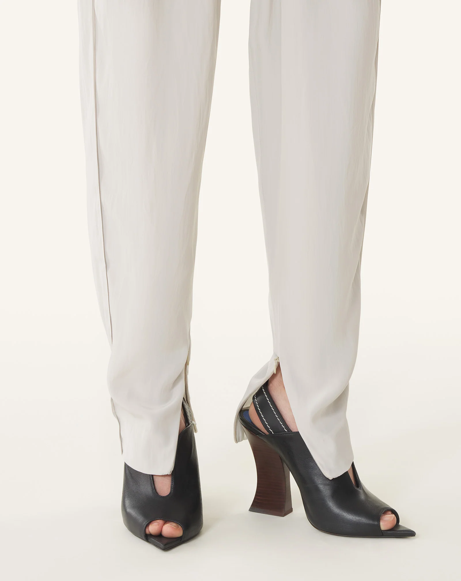 DRAPED CHARMEUSE PANTS - Image 6