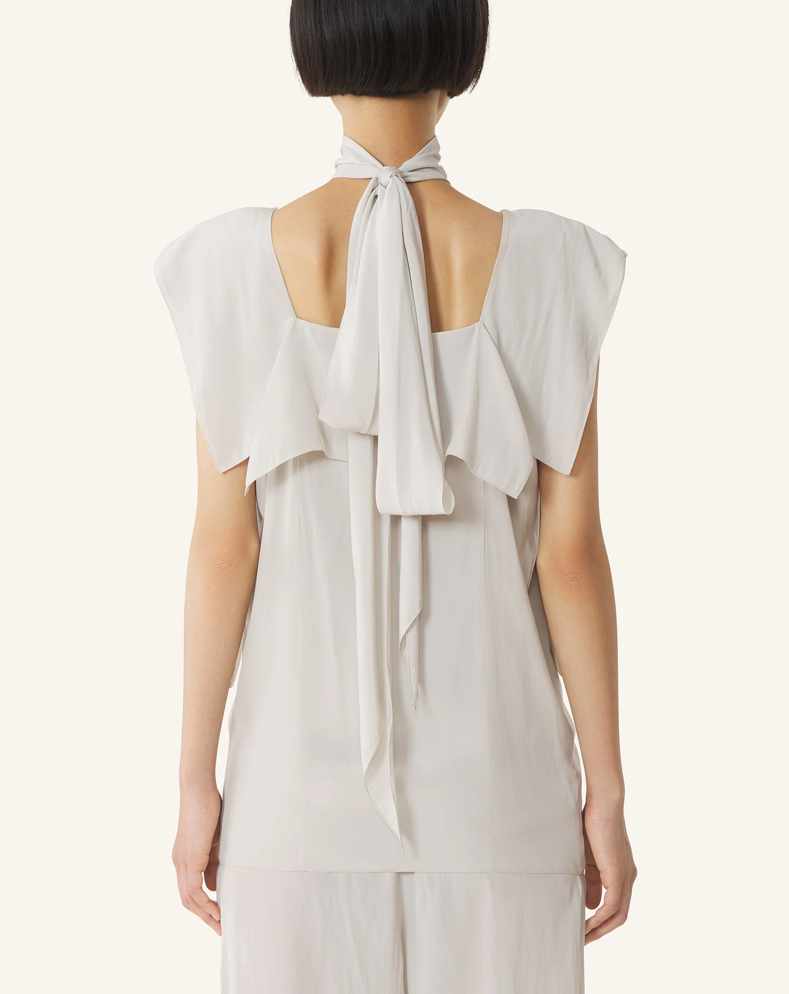 FRILLED TOP IN CHARMEUSE - Image 4