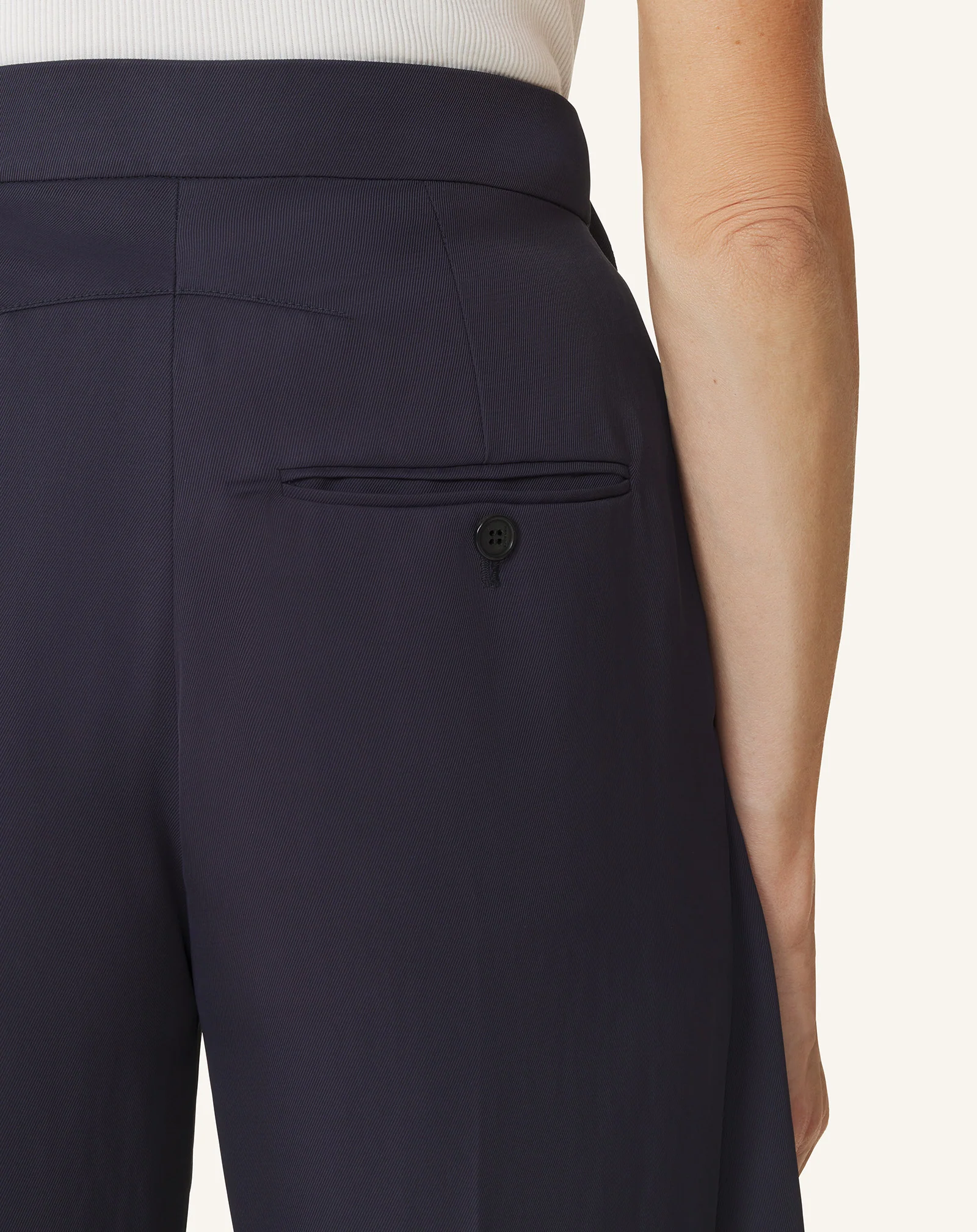 FRILLED TWILL PANTS - Image 6