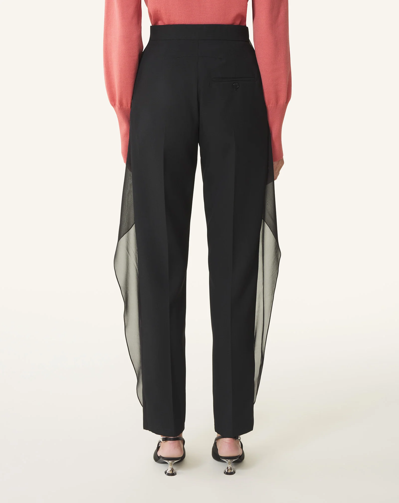 FRILLED WOOL PANTS - Image 4