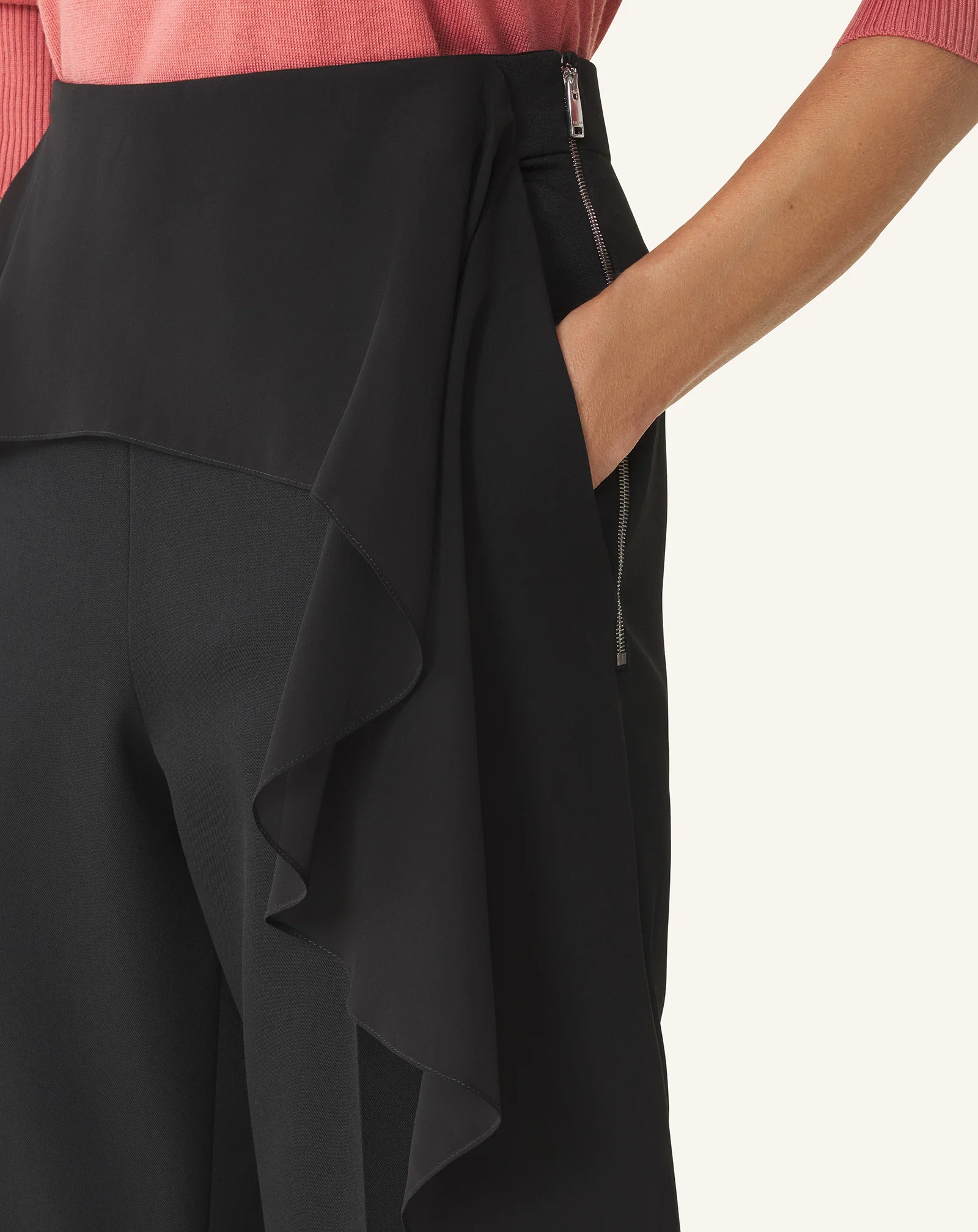 FRILLED WOOL PANTS - Image 5