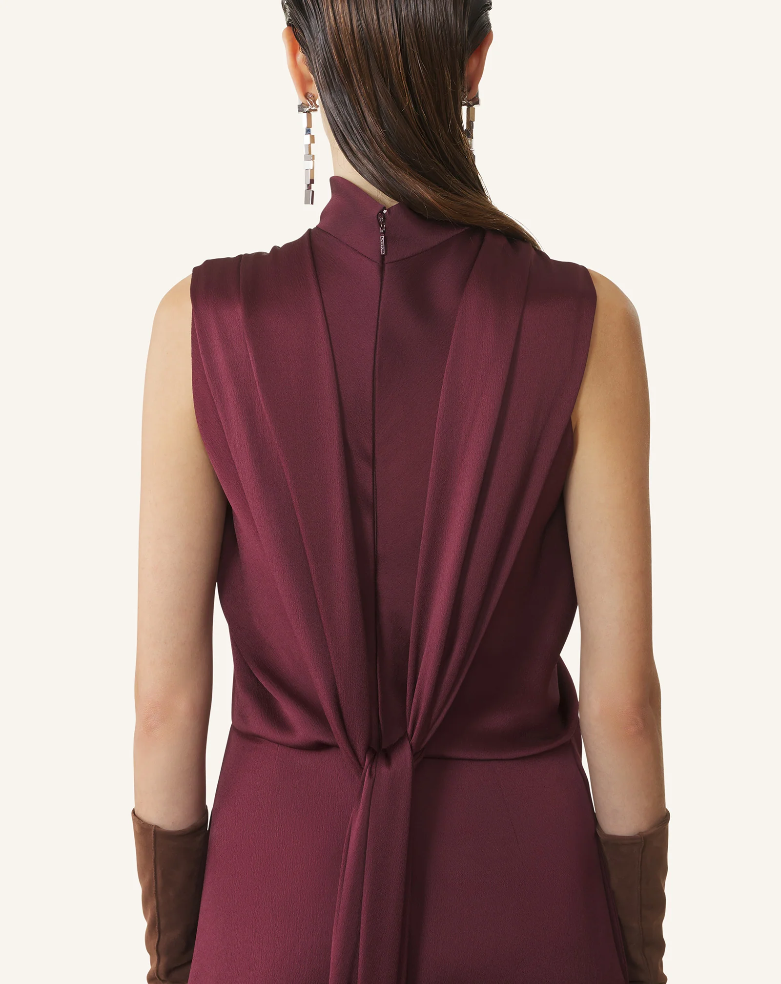 LONG JUMPSUIT IN SATIN - Image 6