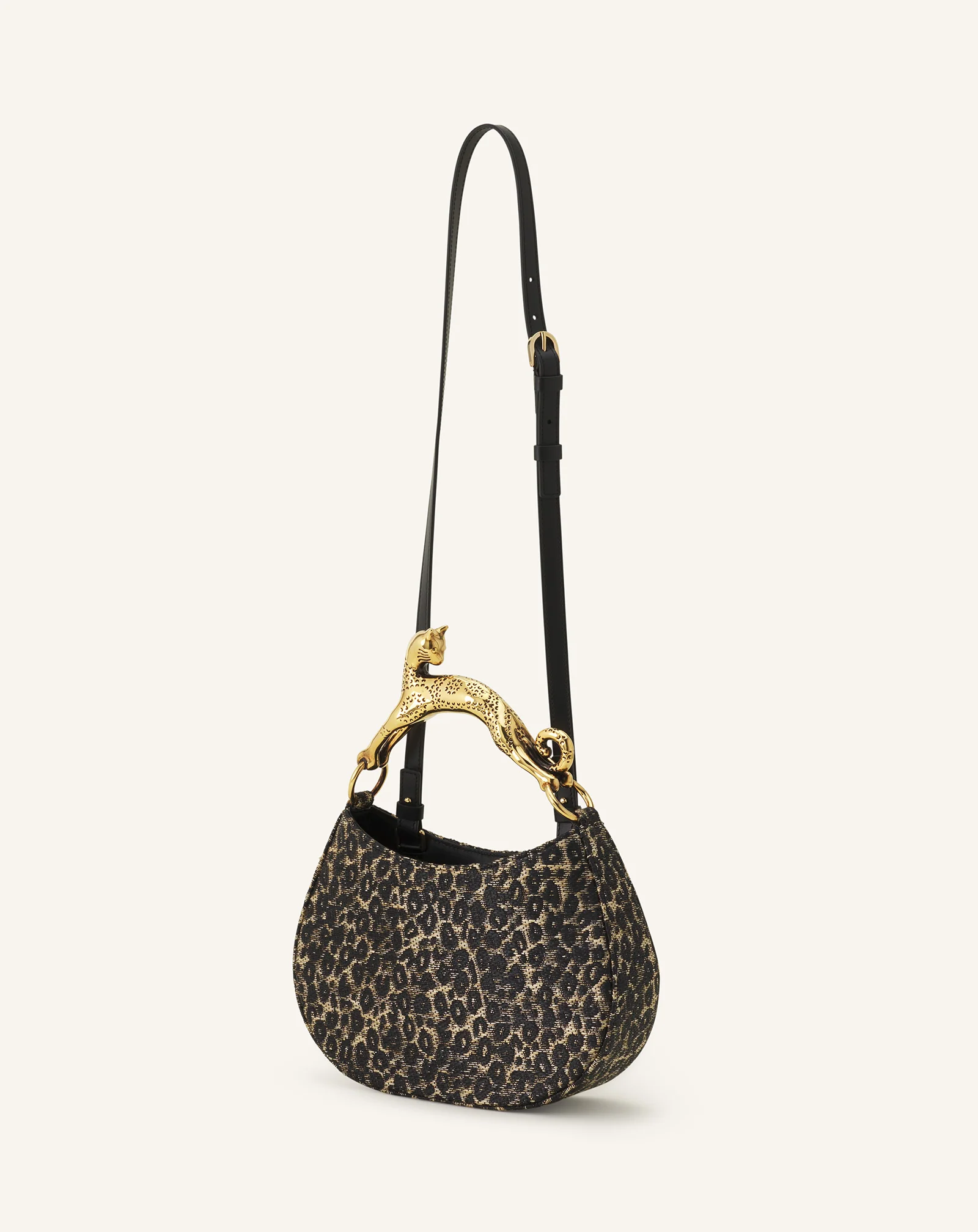 HOBO CAT BAG IN RAFFIA LEOPARD PRINT - Image 3