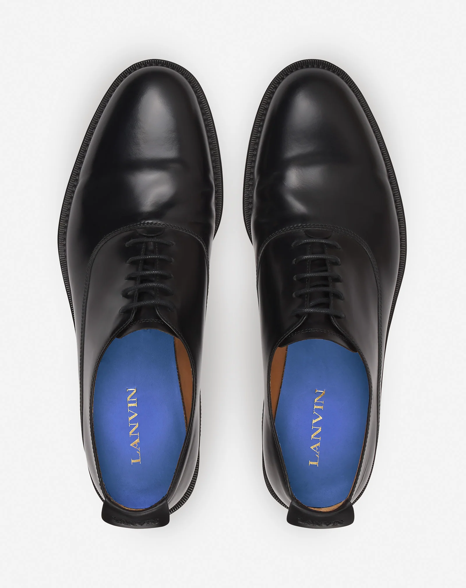 LANVIN SIGNATURE LEATHER OXFORD SHOES - Image 5