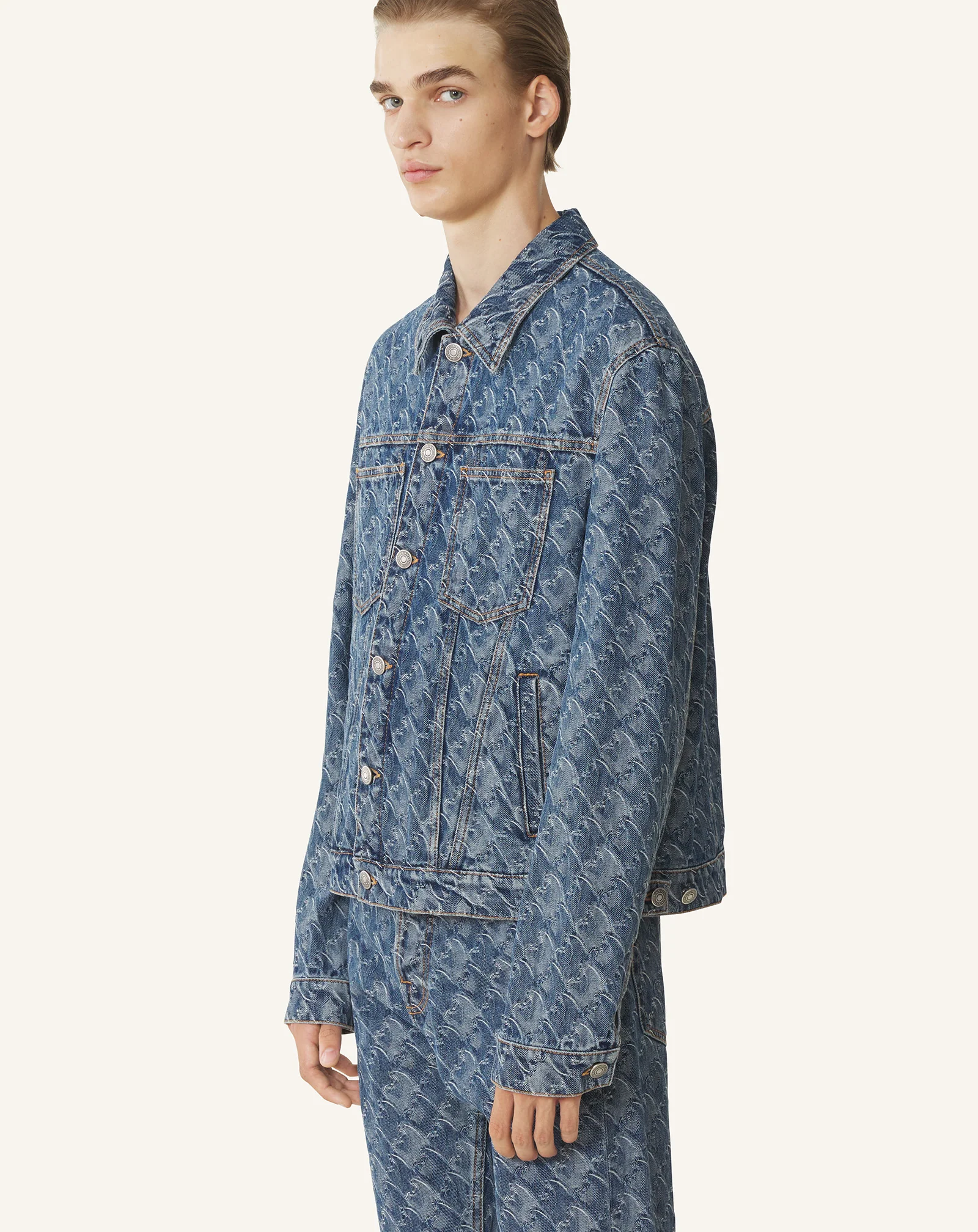 LUNAR YEAR JACQUARD DENIM JACKET - Image 3