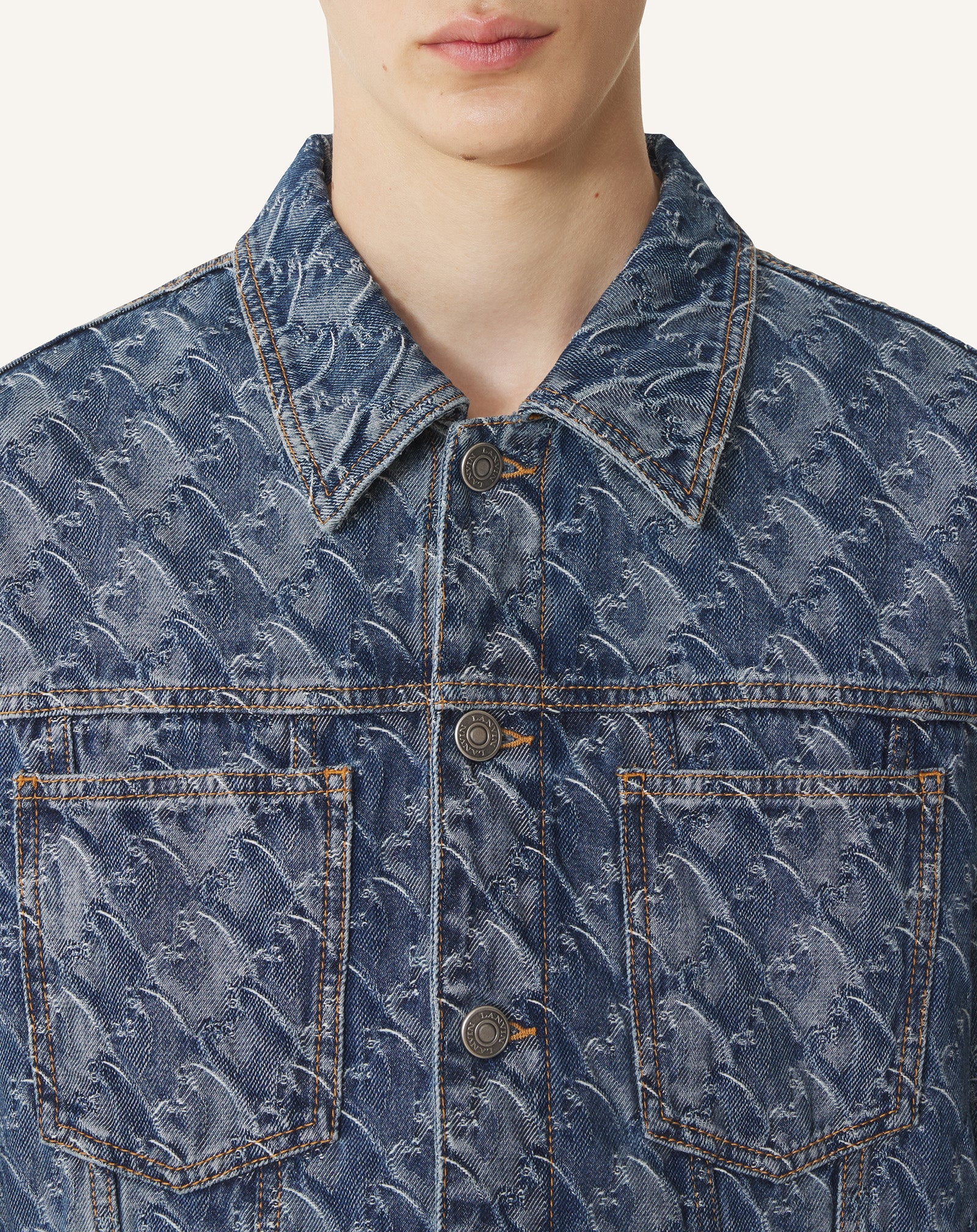 LUNAR YEAR JACQUARD DENIM JACKET - Image 5