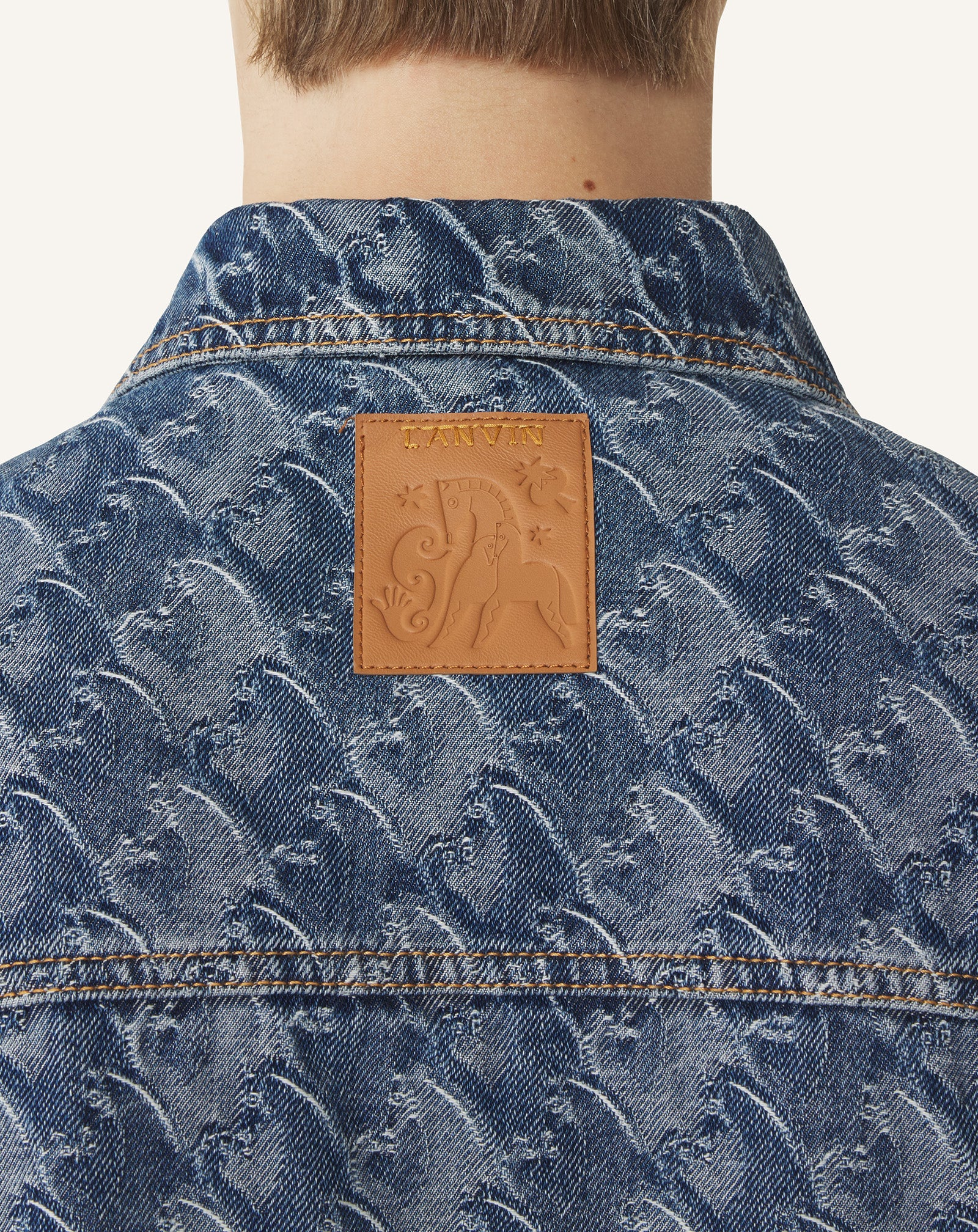 LUNAR YEAR JACQUARD DENIM JACKET - Image 6