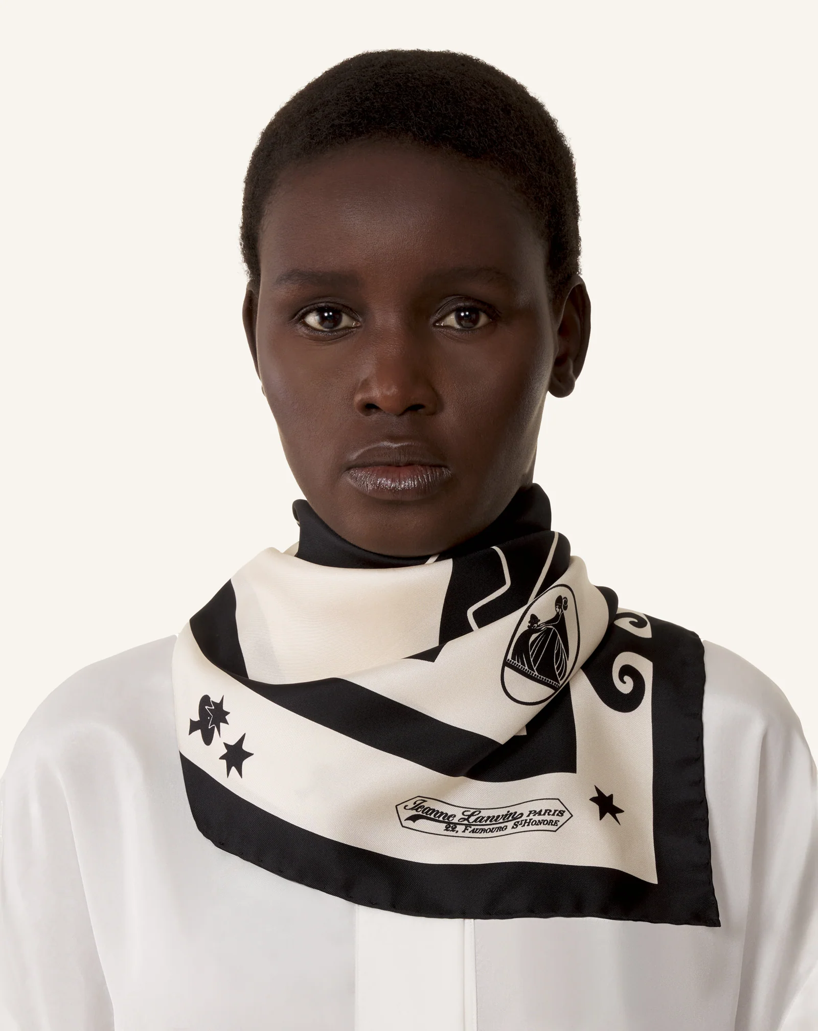 LUNAR YEAR PRINT SILK SCARF - Image 4