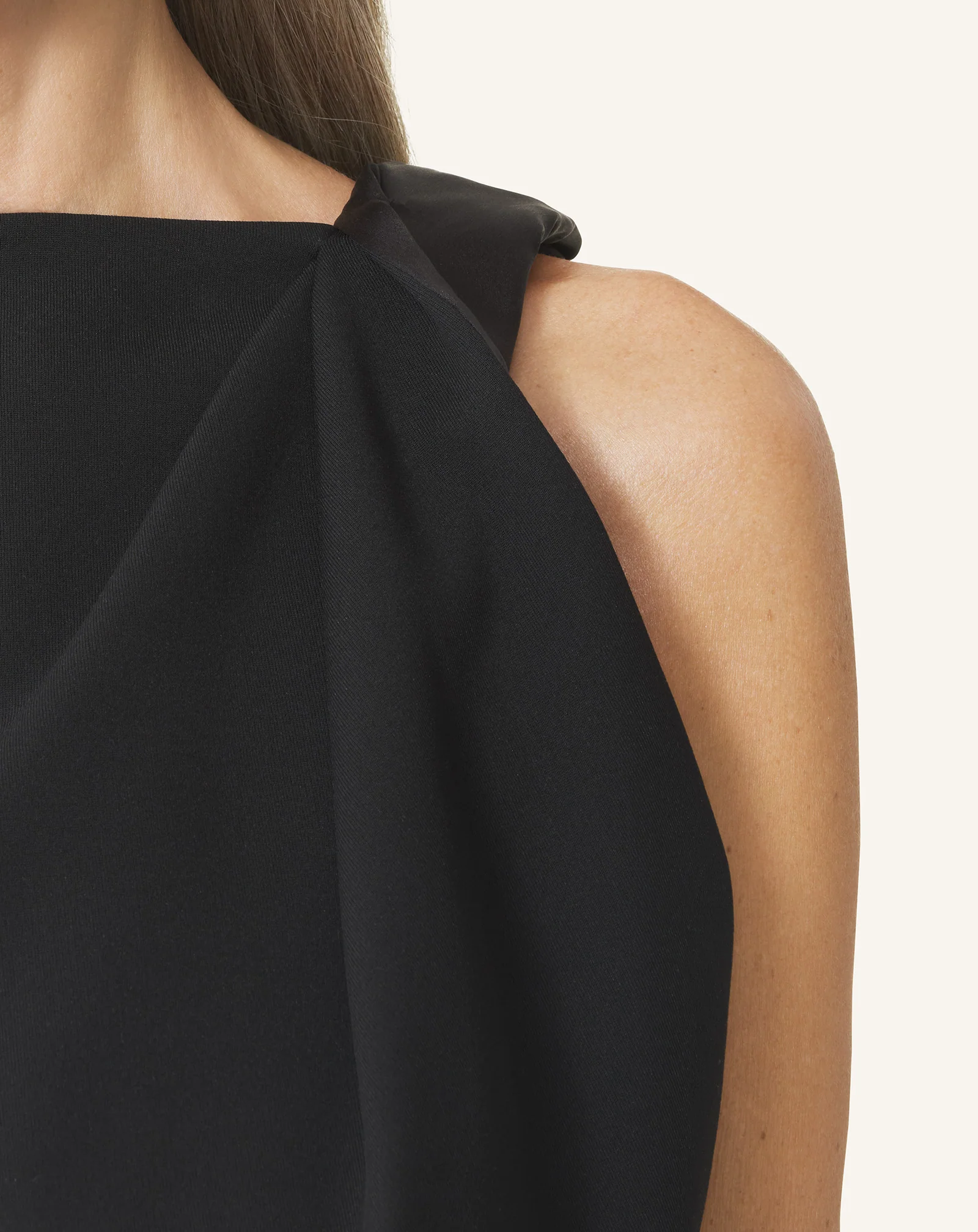 MIDI DRESS IN JERSEY AND SATIN - Image 5