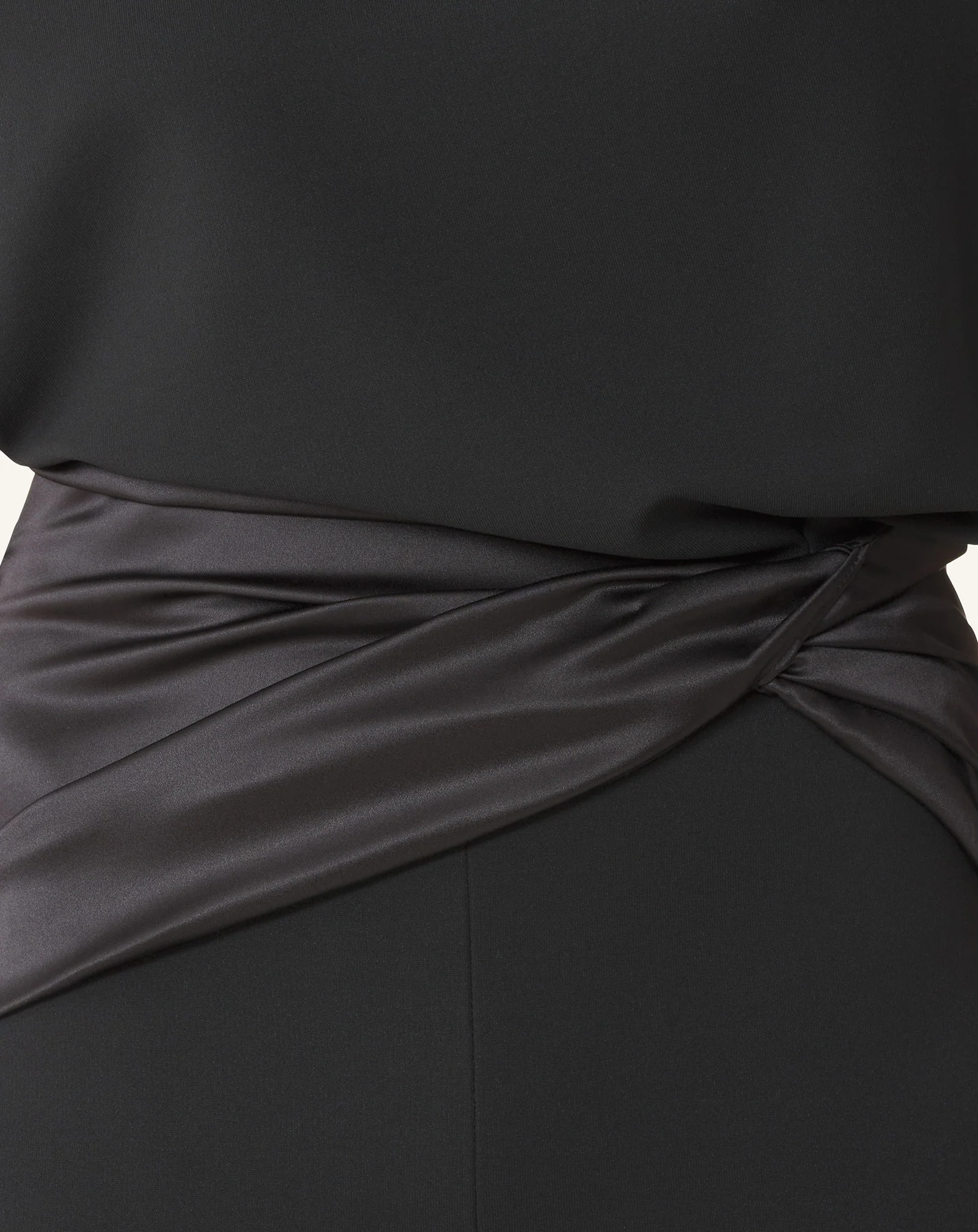 MIDI DRESS IN JERSEY AND SATIN - Image 6