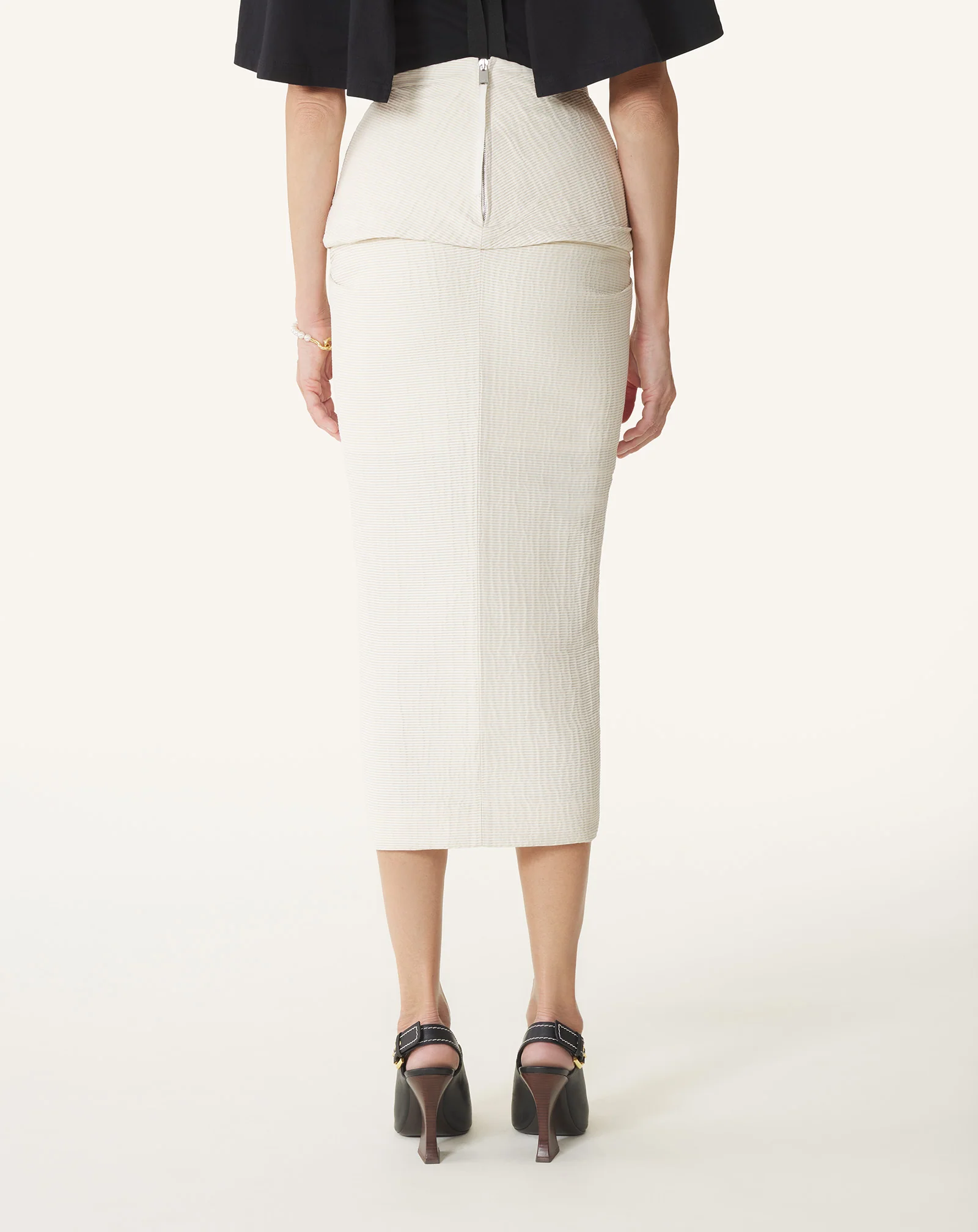 MIDI SKIRT IN JACQUARD - Image 4