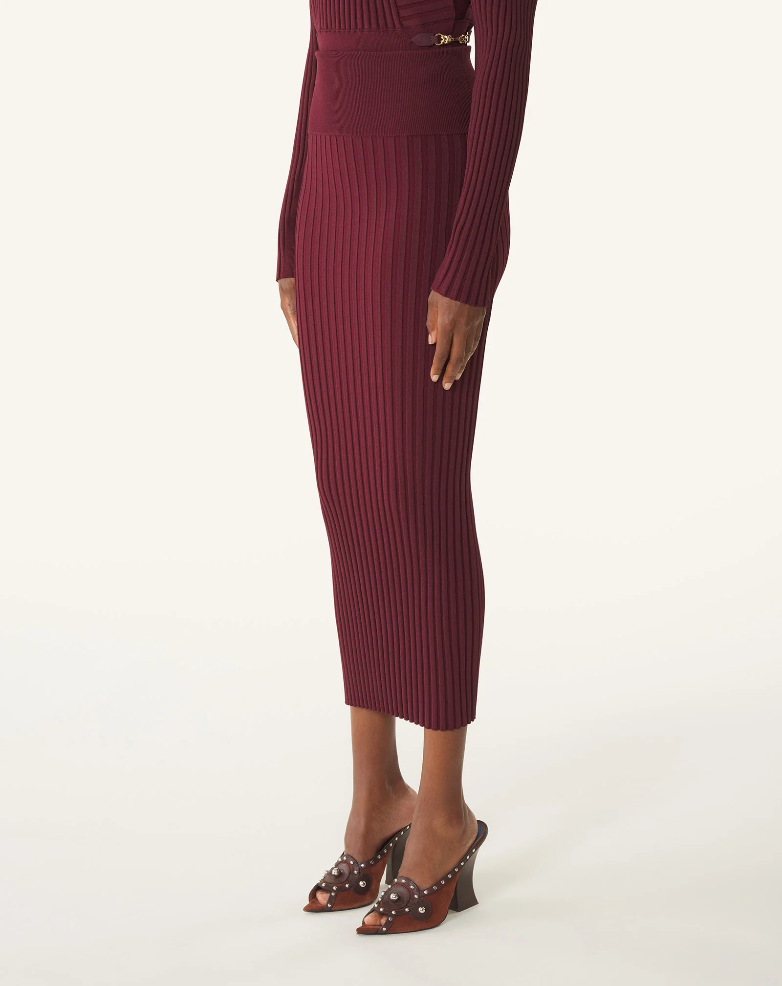 MIDI SKIRT IN VISCOSE - Image 3