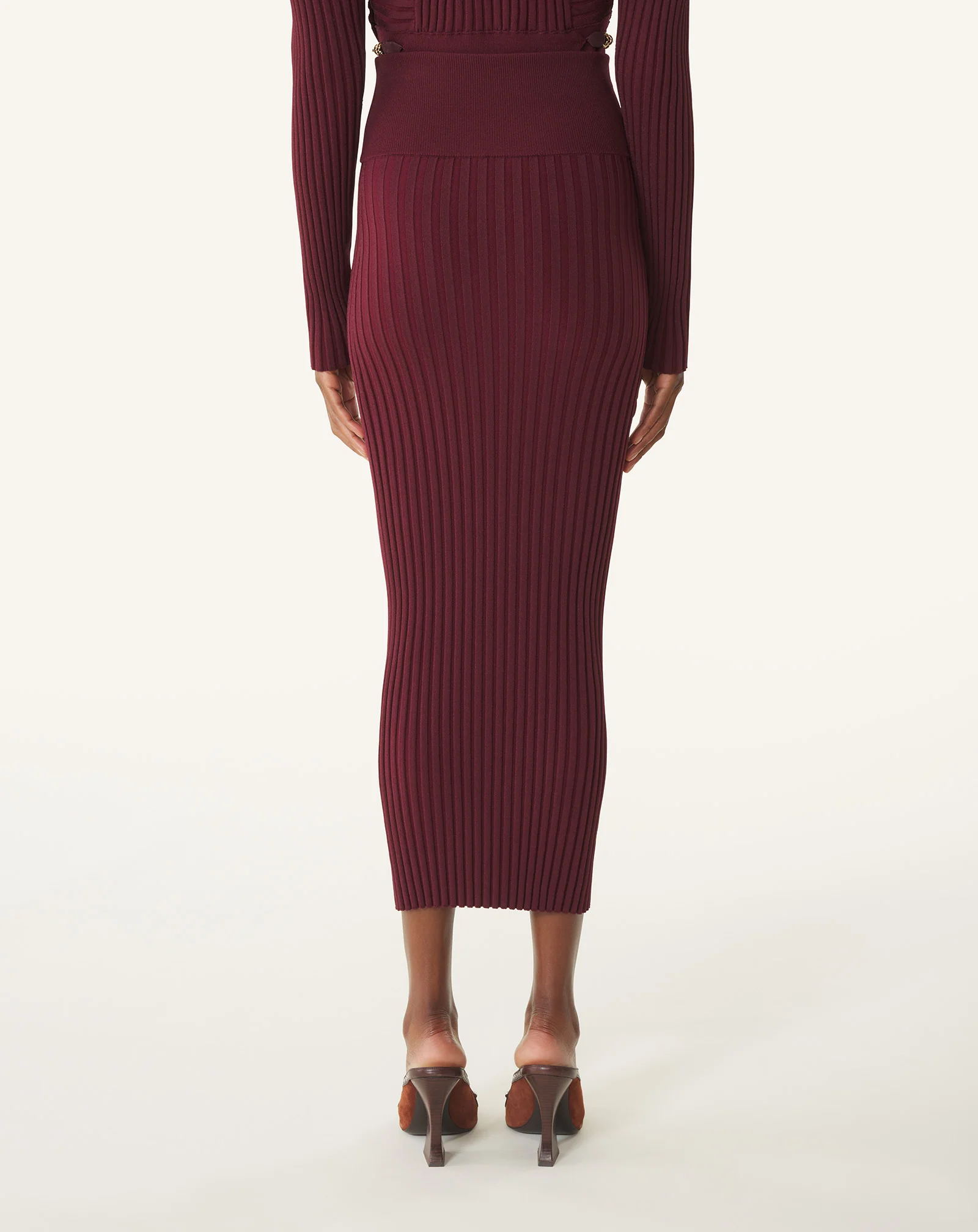 MIDI SKIRT IN VISCOSE - Image 4