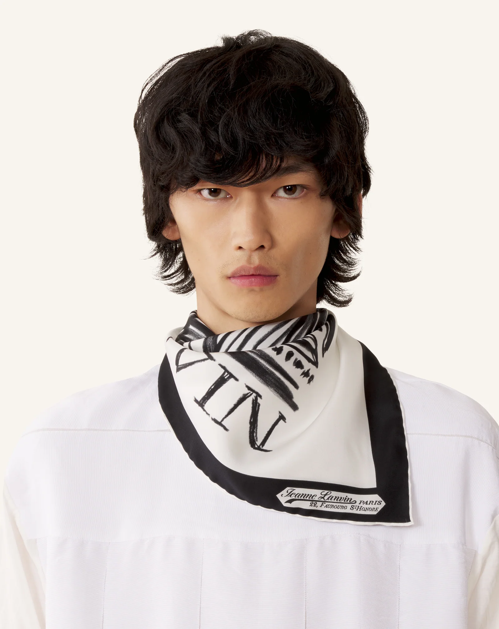 MOTHER & DAUGHTER PRINTED SILK SCARF - Image 4