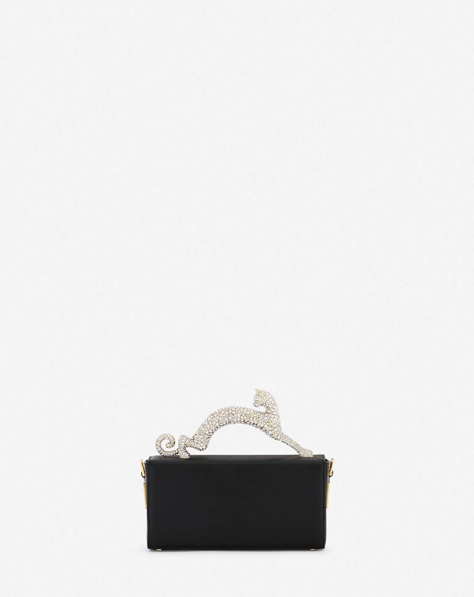 PENCIL CAT NANO BAG IN LEATHER AND RHINESTONES - Image 5