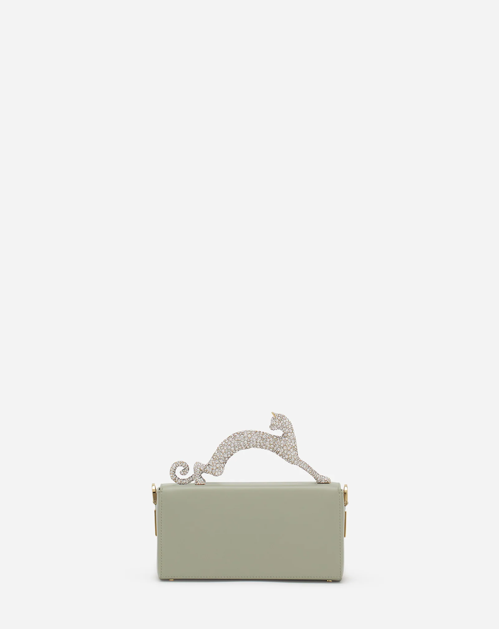 PENCIL CAT NANO BAG IN LEATHER AND RHINESTONES - Image 4