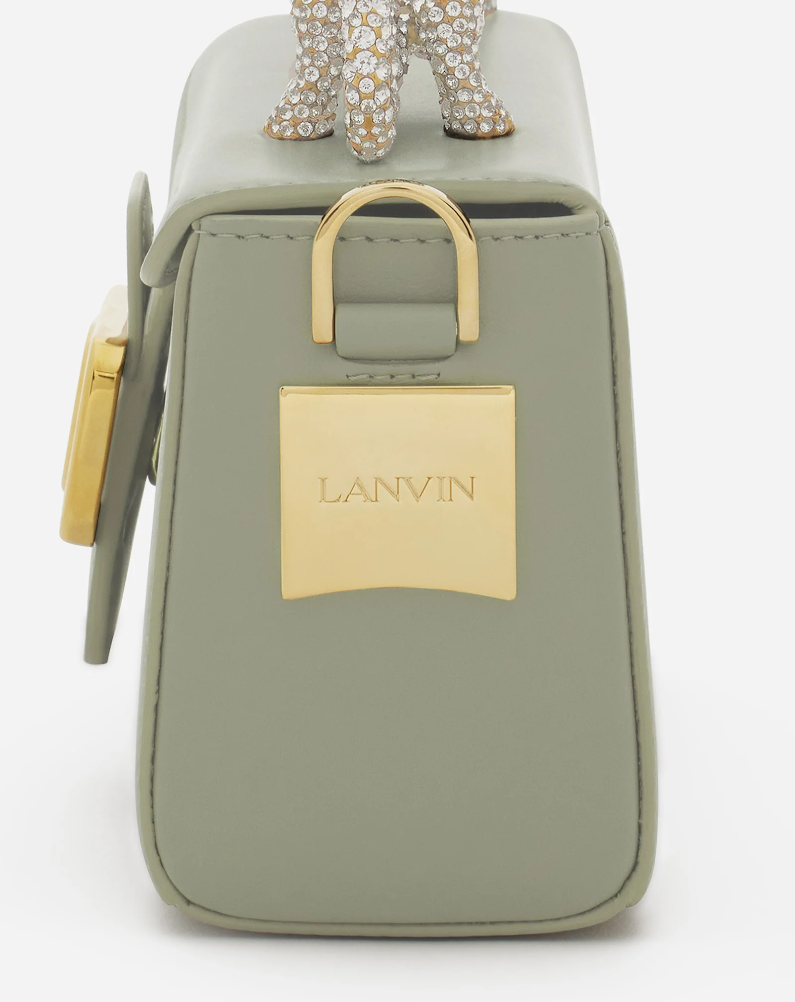 PENCIL CAT NANO BAG IN LEATHER AND RHINESTONES - Image 6