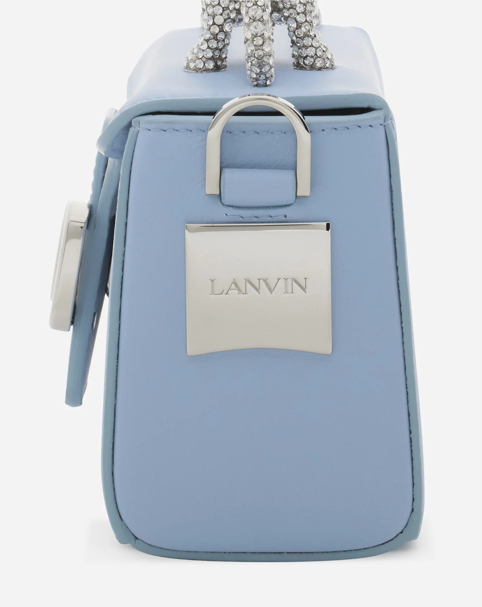 PENCIL CAT NANO BAG IN LEATHER AND RHINESTONES - Image 6