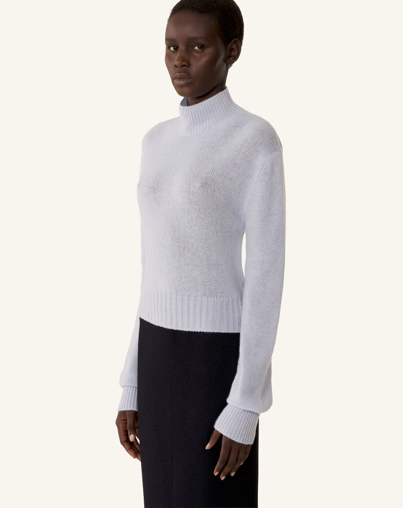OPEN-BACK SWEATER IN CASHMERE - Image 3