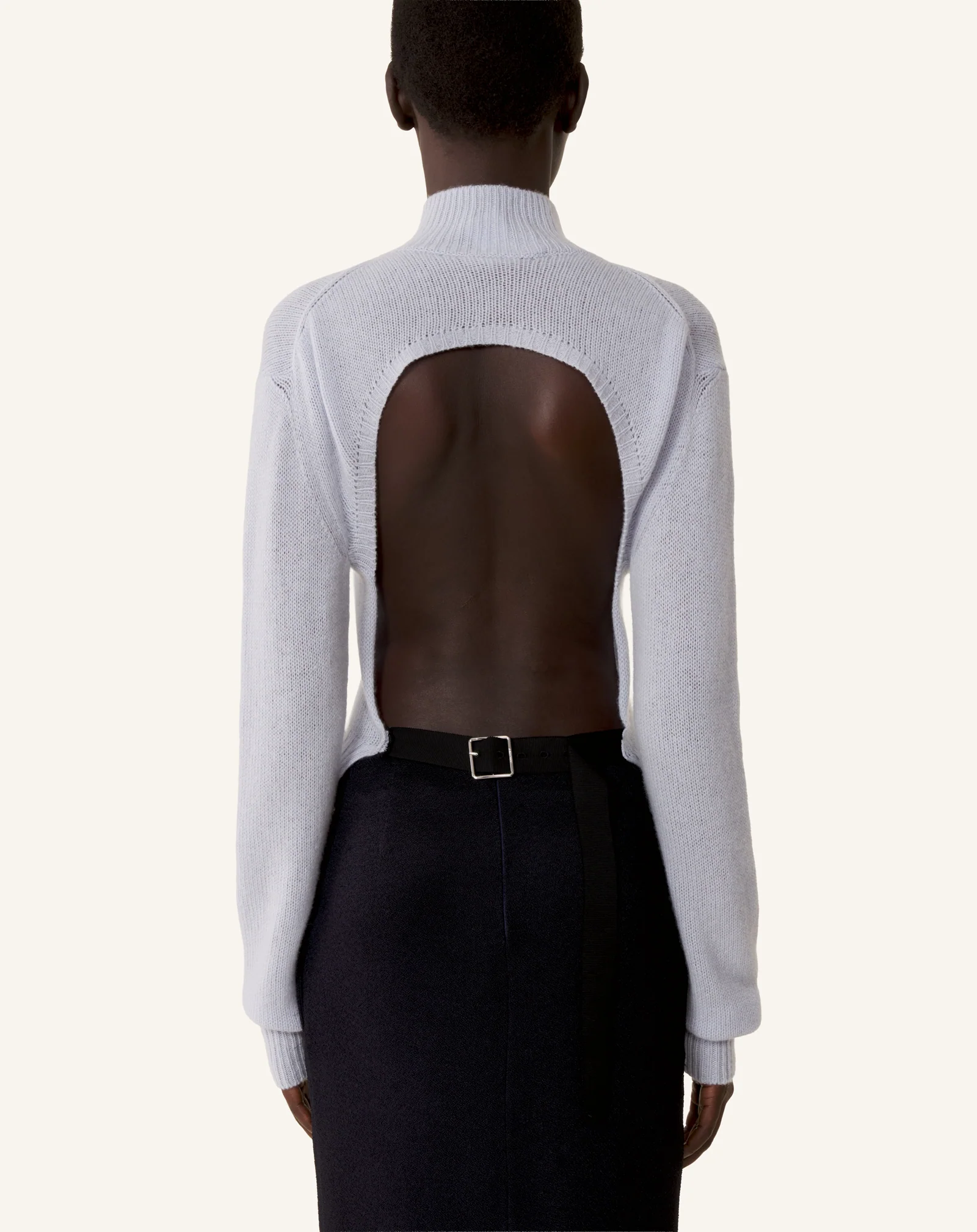 OPEN-BACK SWEATER IN CASHMERE - Image 4