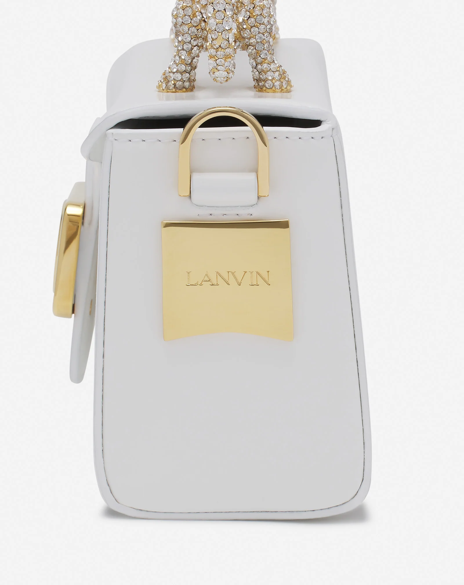 PENCIL CAT BAG IN LEATHER AND RHINESTONES - Image 6