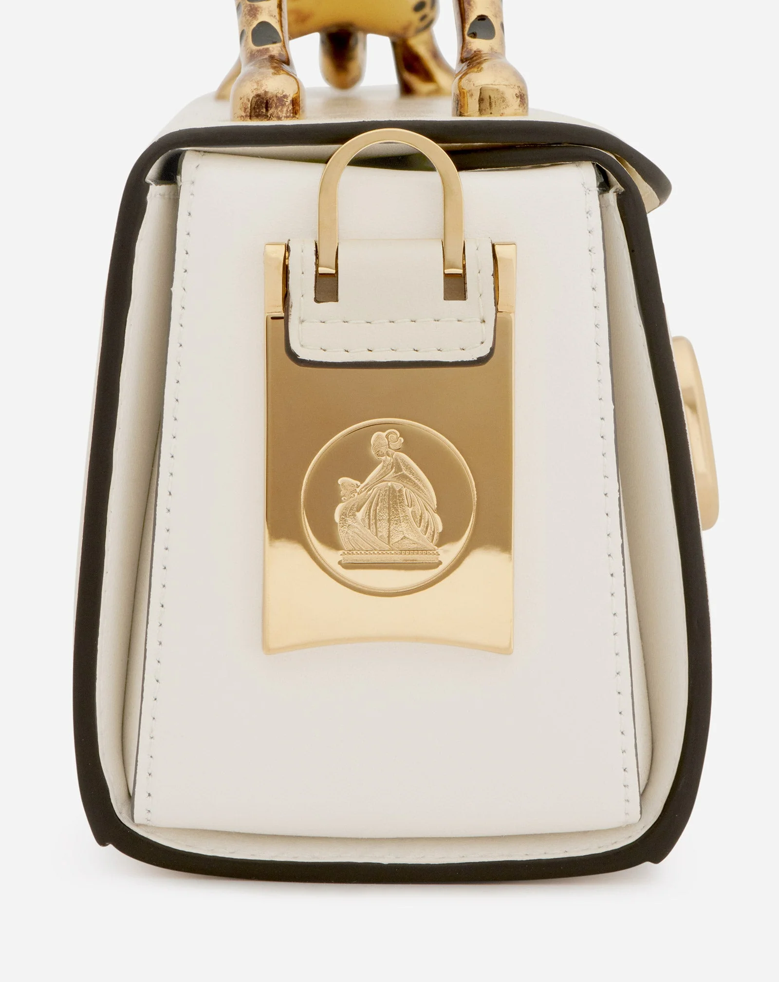 PENCIL CAT BAG IN SHINY LEATHER AND RHINESTONES - Image 7