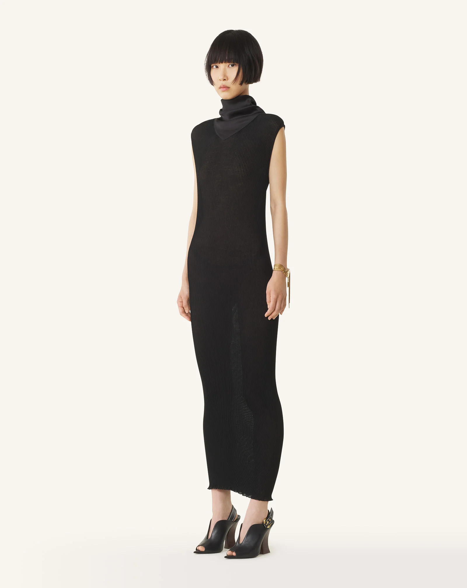 PLEATED JERSEY DRESS - Image 3