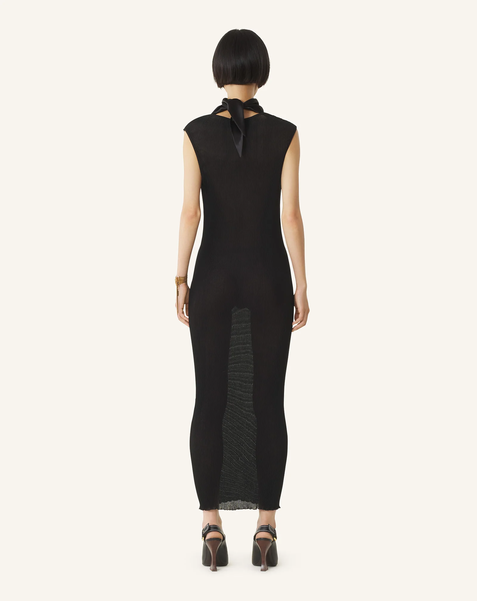 PLEATED JERSEY DRESS - Image 4