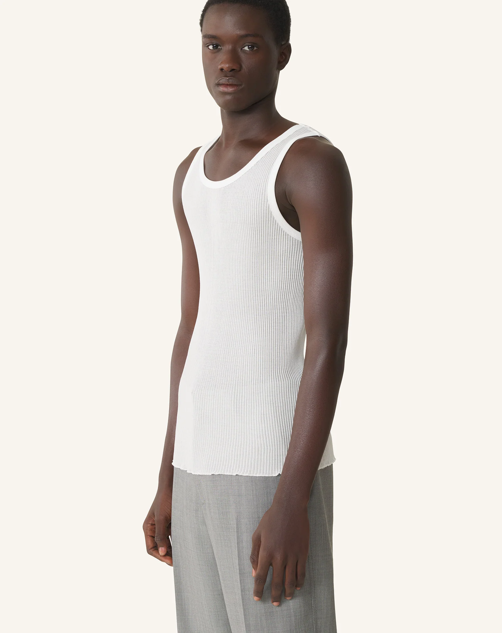PLEATED JERSEY TANK TOP - Image 3