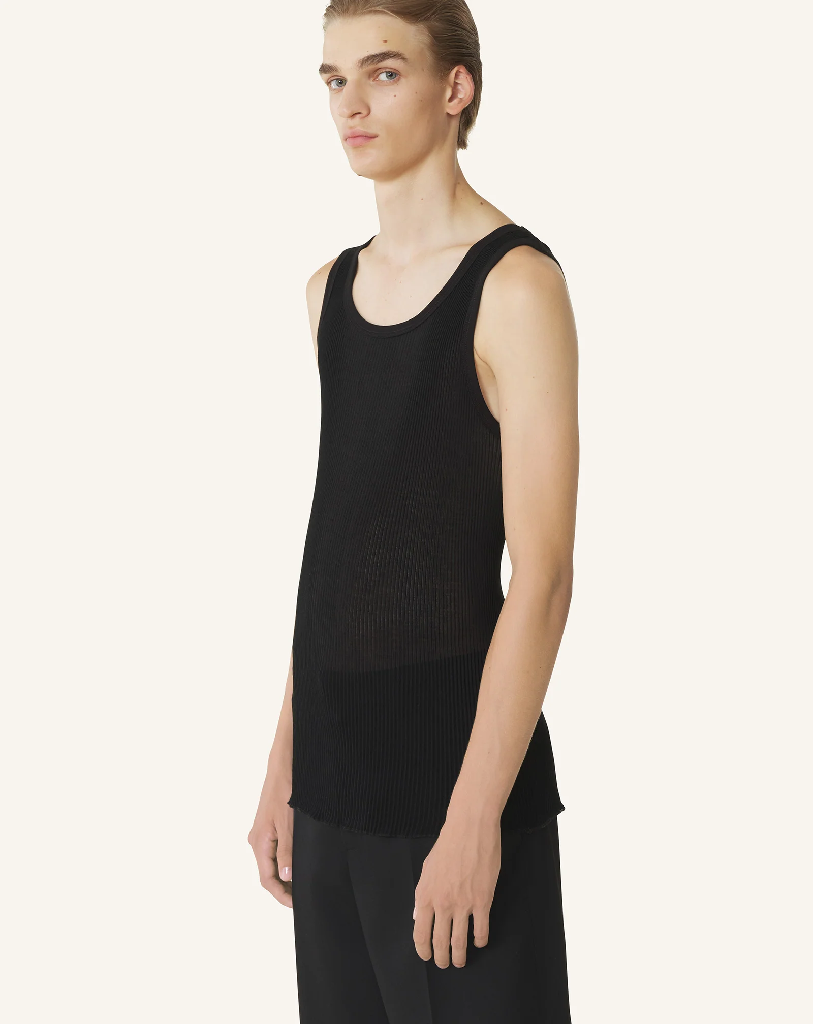 PLEATED JERSEY TANK TOP - Image 3