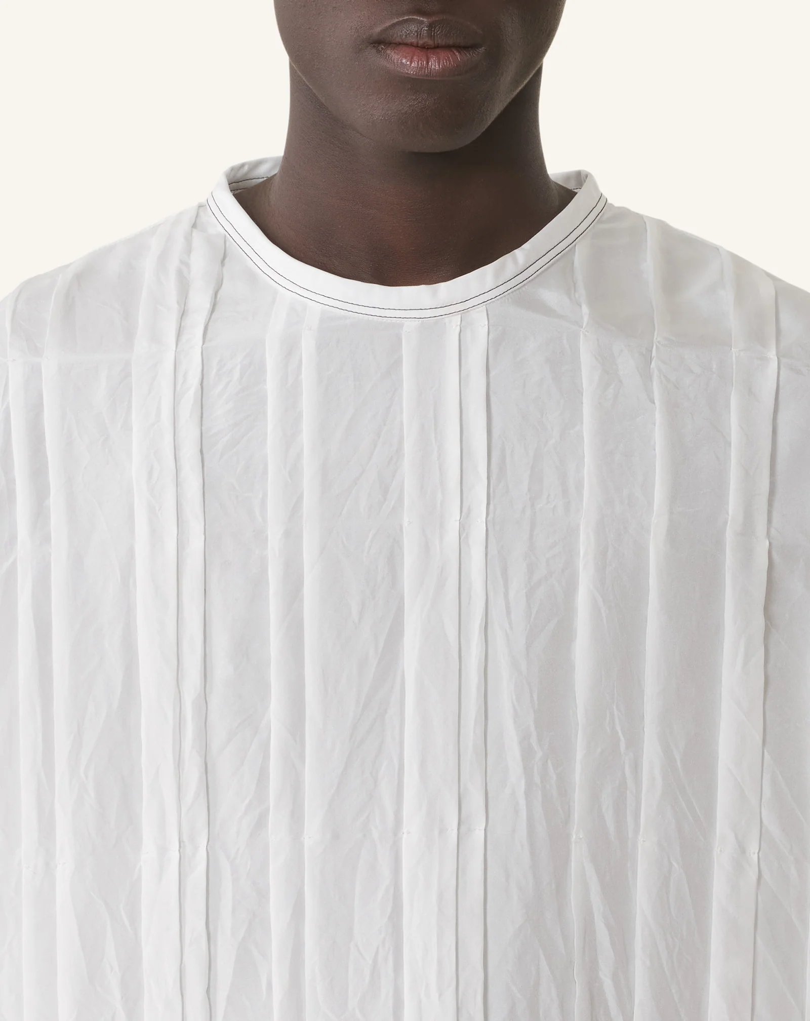 PLEATED SILK TOP - Image 5