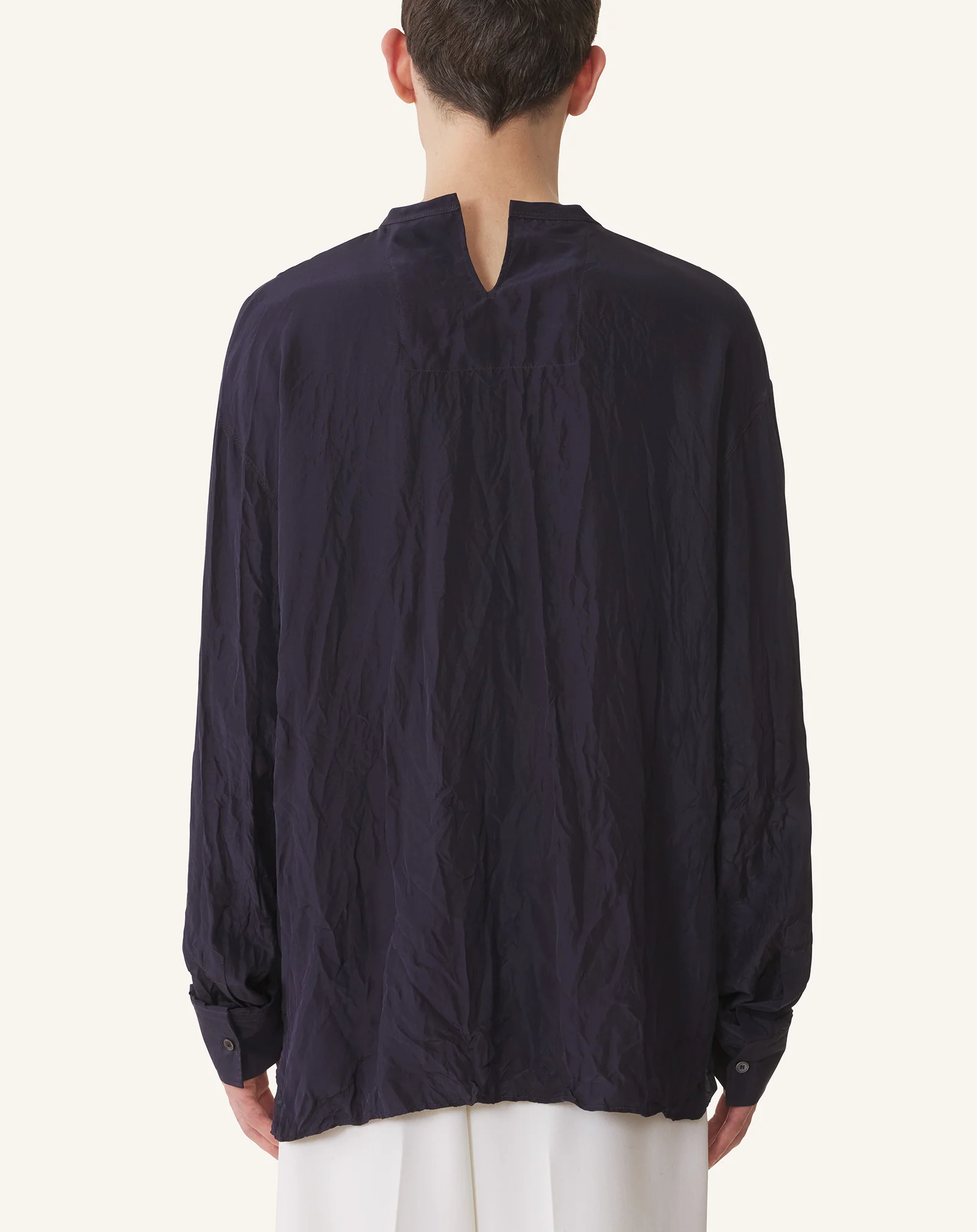 PLEATED SILK TOP - Image 4