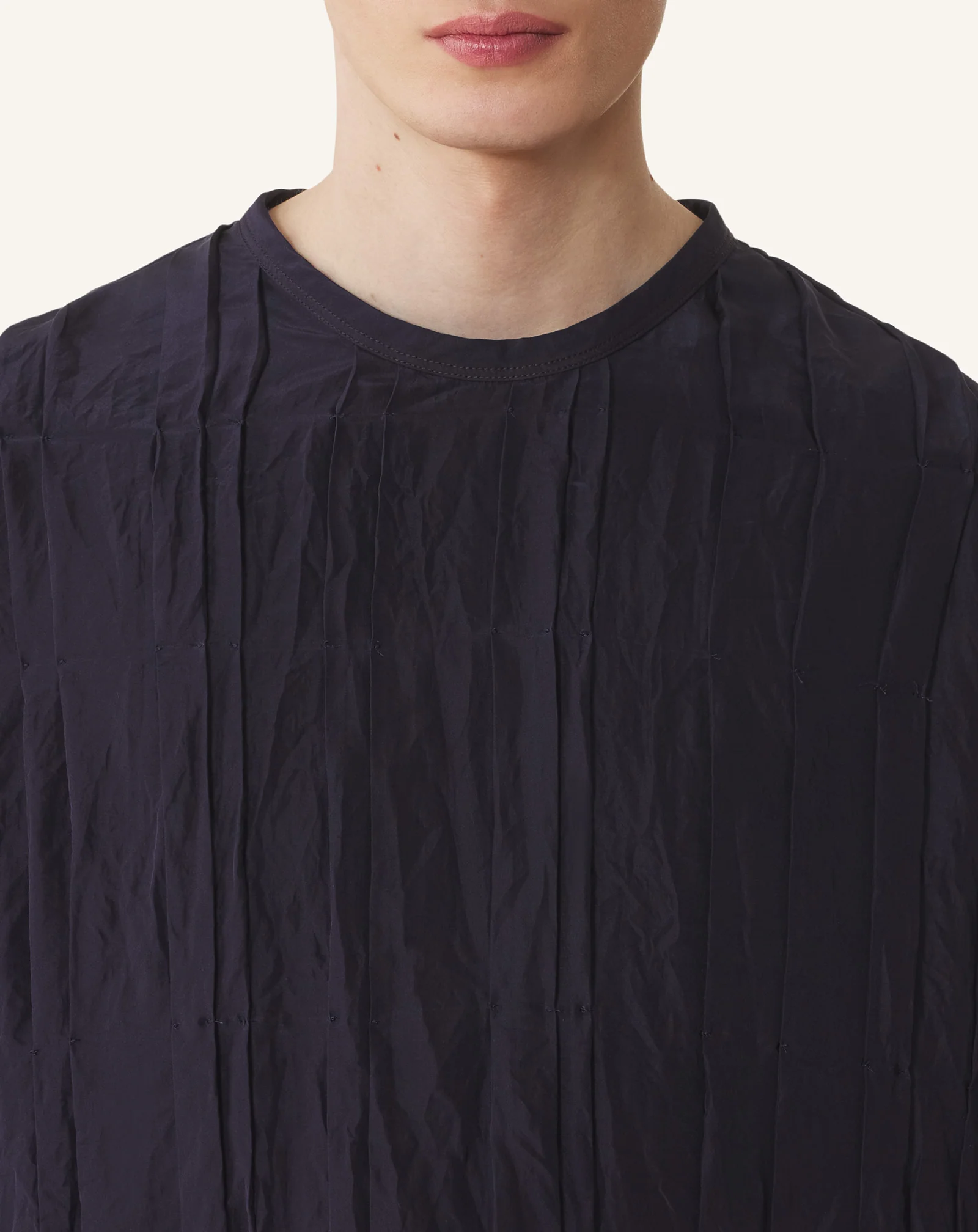 PLEATED SILK TOP - Image 5