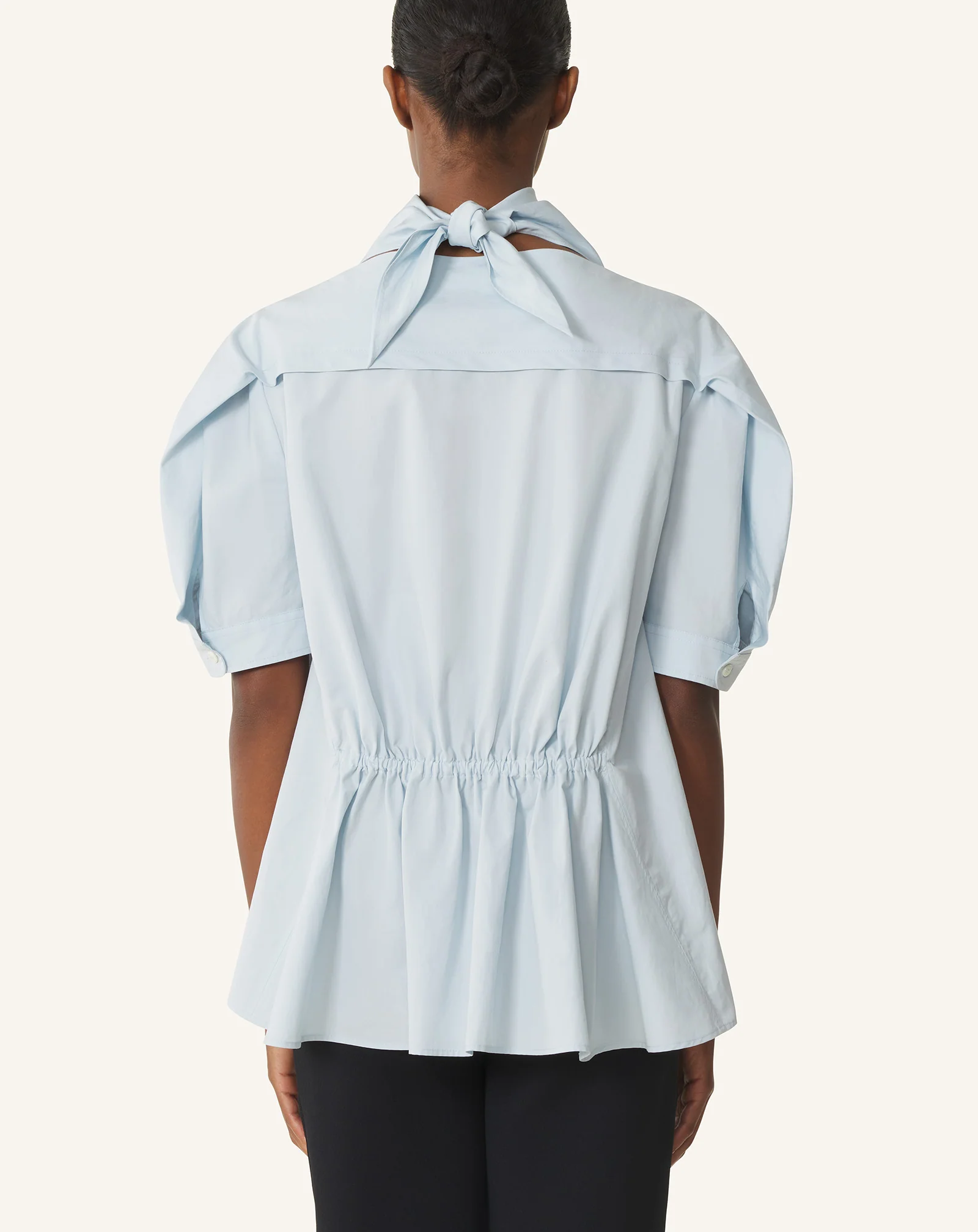 SCARF TOP IN COTTON POPLIN - Image 4