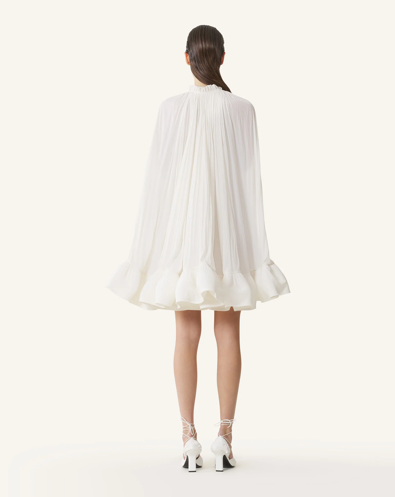 SHORT CHARMEUSE DRESS - Image 4