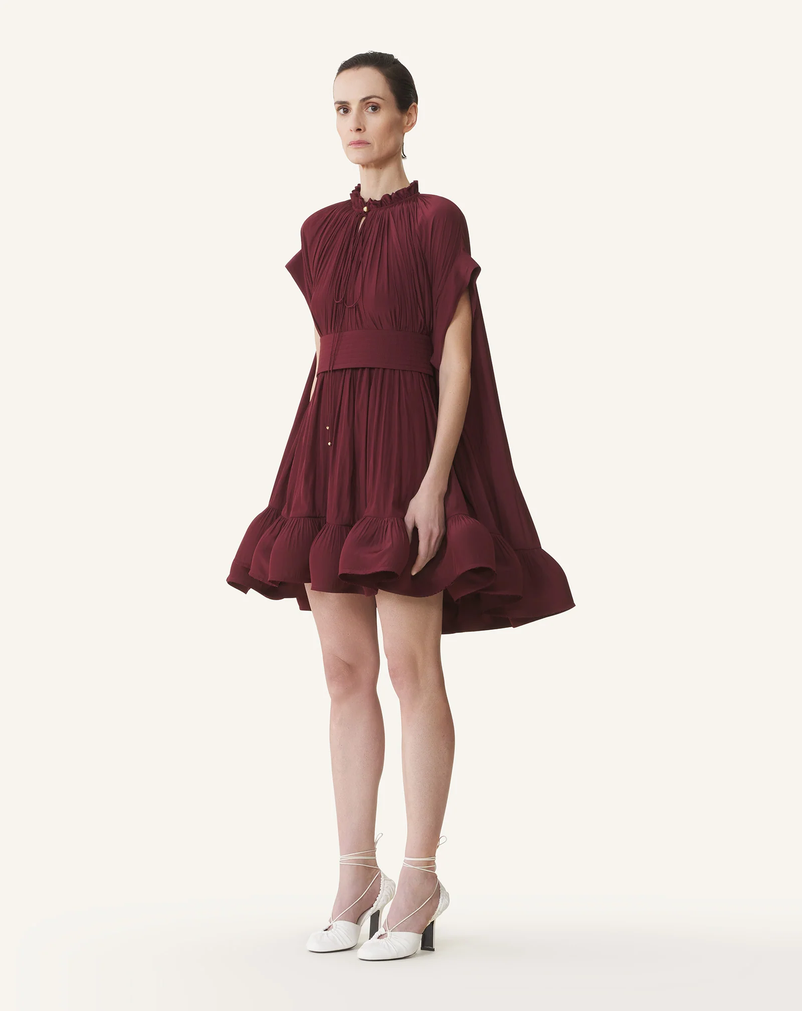 SHORT CHARMEUSE DRESS - Image 3