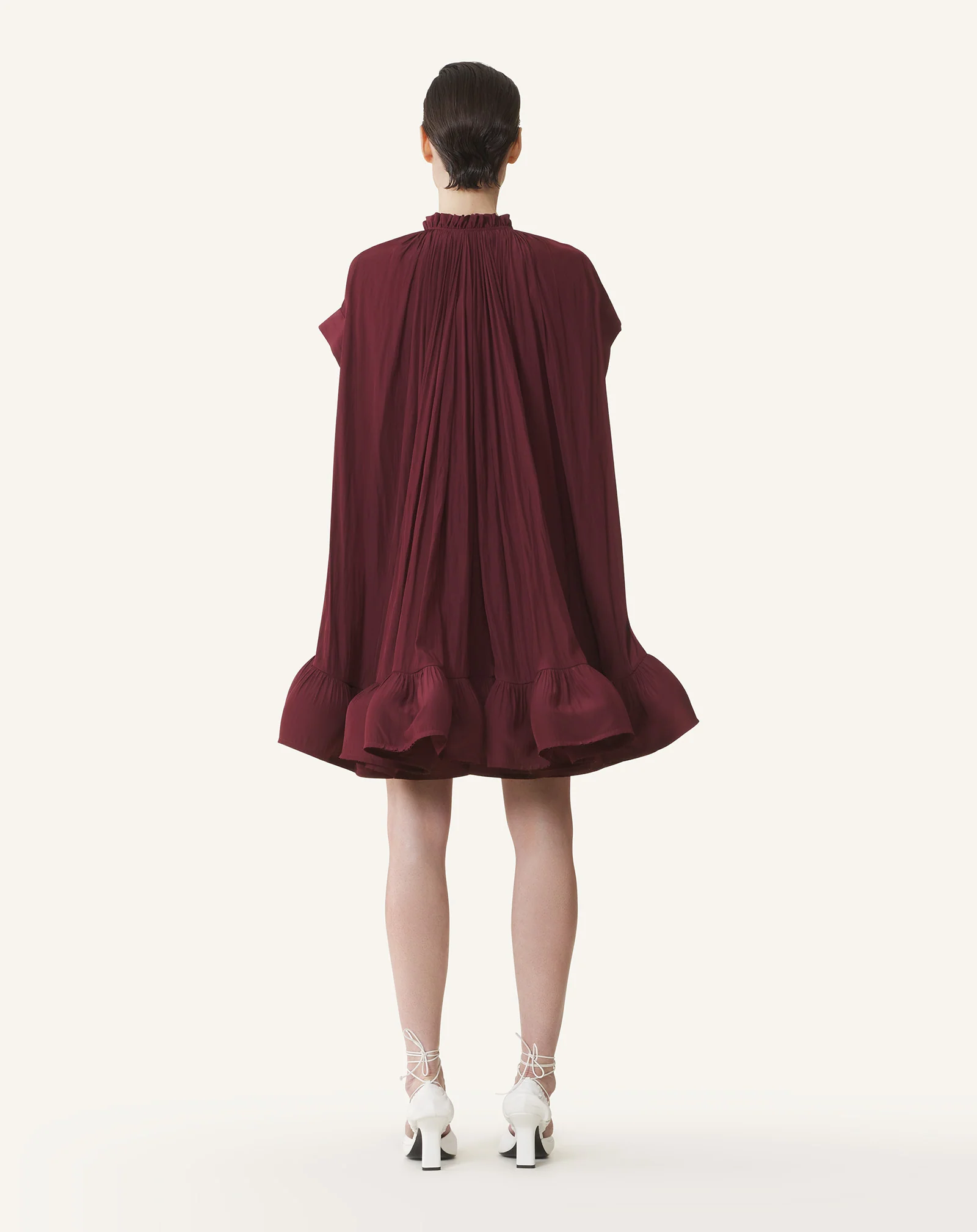 SHORT CHARMEUSE DRESS - Image 4