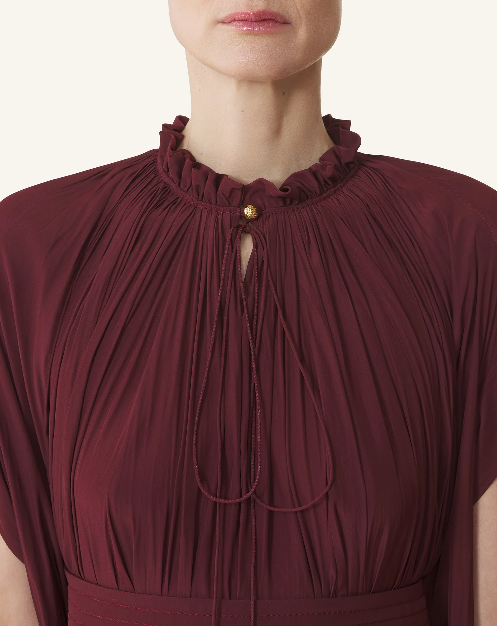 SHORT CHARMEUSE DRESS - Image 5