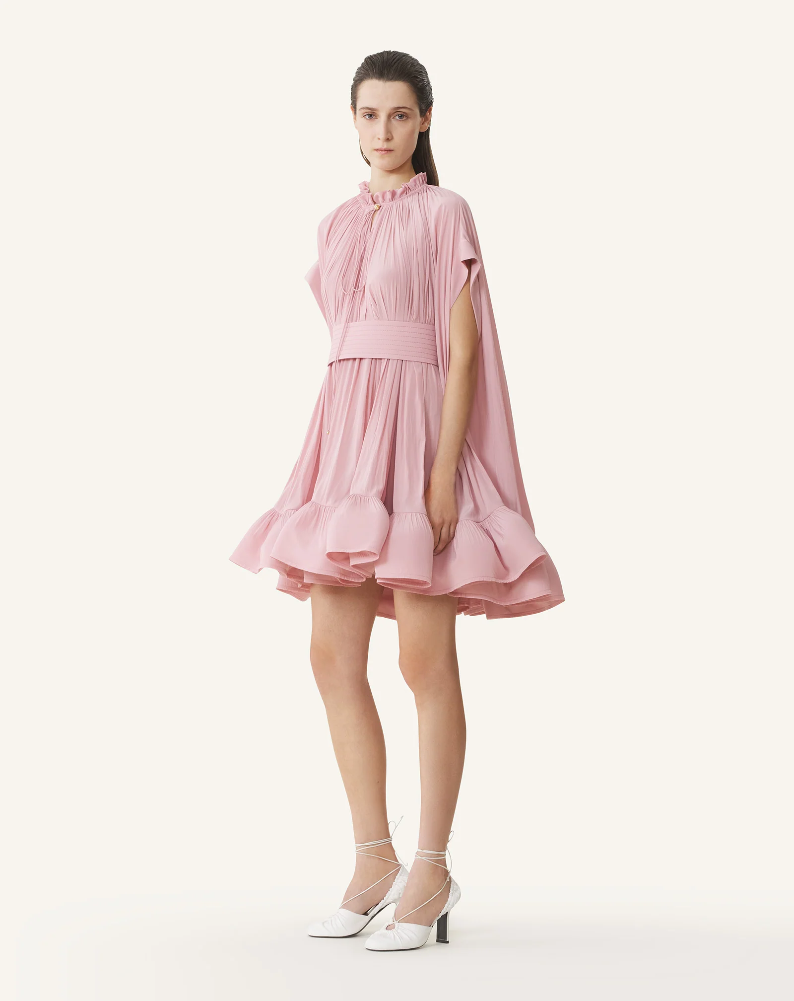 SHORT CHARMEUSE DRESS - Image 3