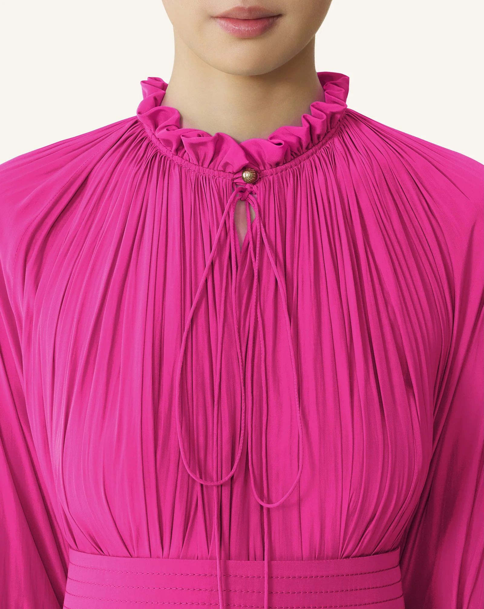 SHORT CHARMEUSE DRESS - Image 5